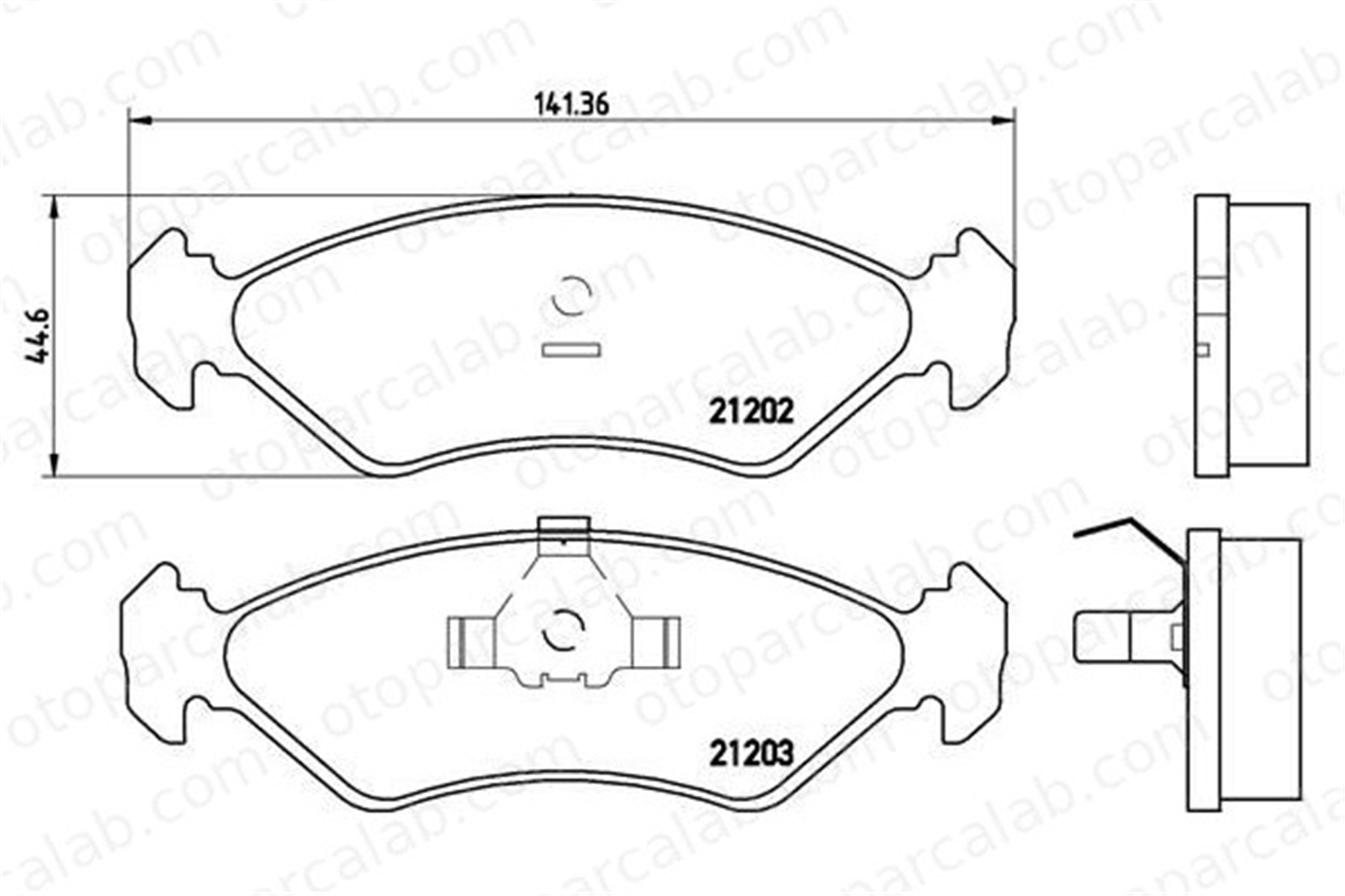 BREMBO P 24 028 Fren Disk Balata Ön FORD FIESTA Kasa/büyük limuzin 1465126 1659938