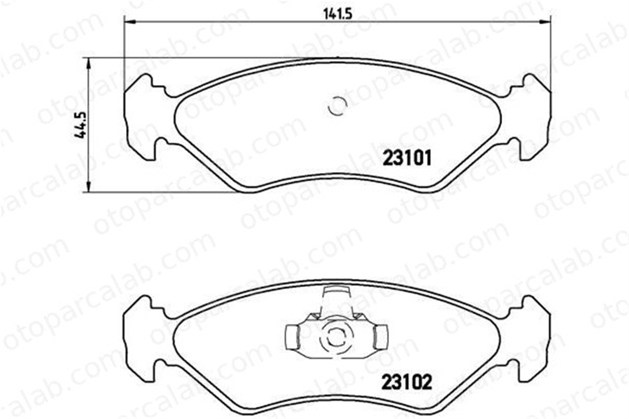 BREMBO P 24 044 Fren Disk Balata Ön FORD FIESTA III FIESTA IV 96FB2K021AA 98FB2K021AA