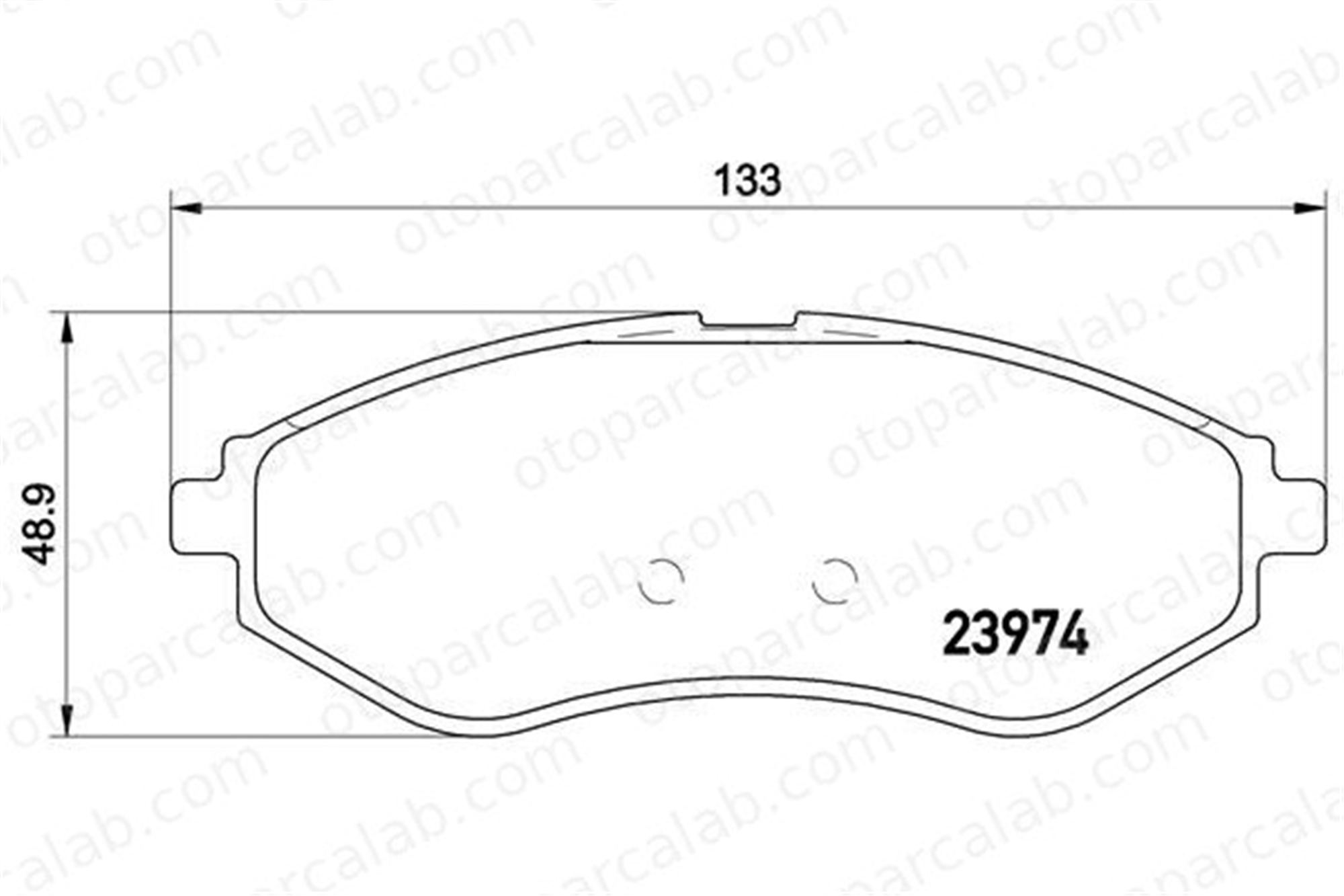 BREMBO P 24 048 Fren Disk Balata Ön CHEVROLET AVEO / KALOS Hatchback AVEO / KALOS Sedan 94566892 96534653