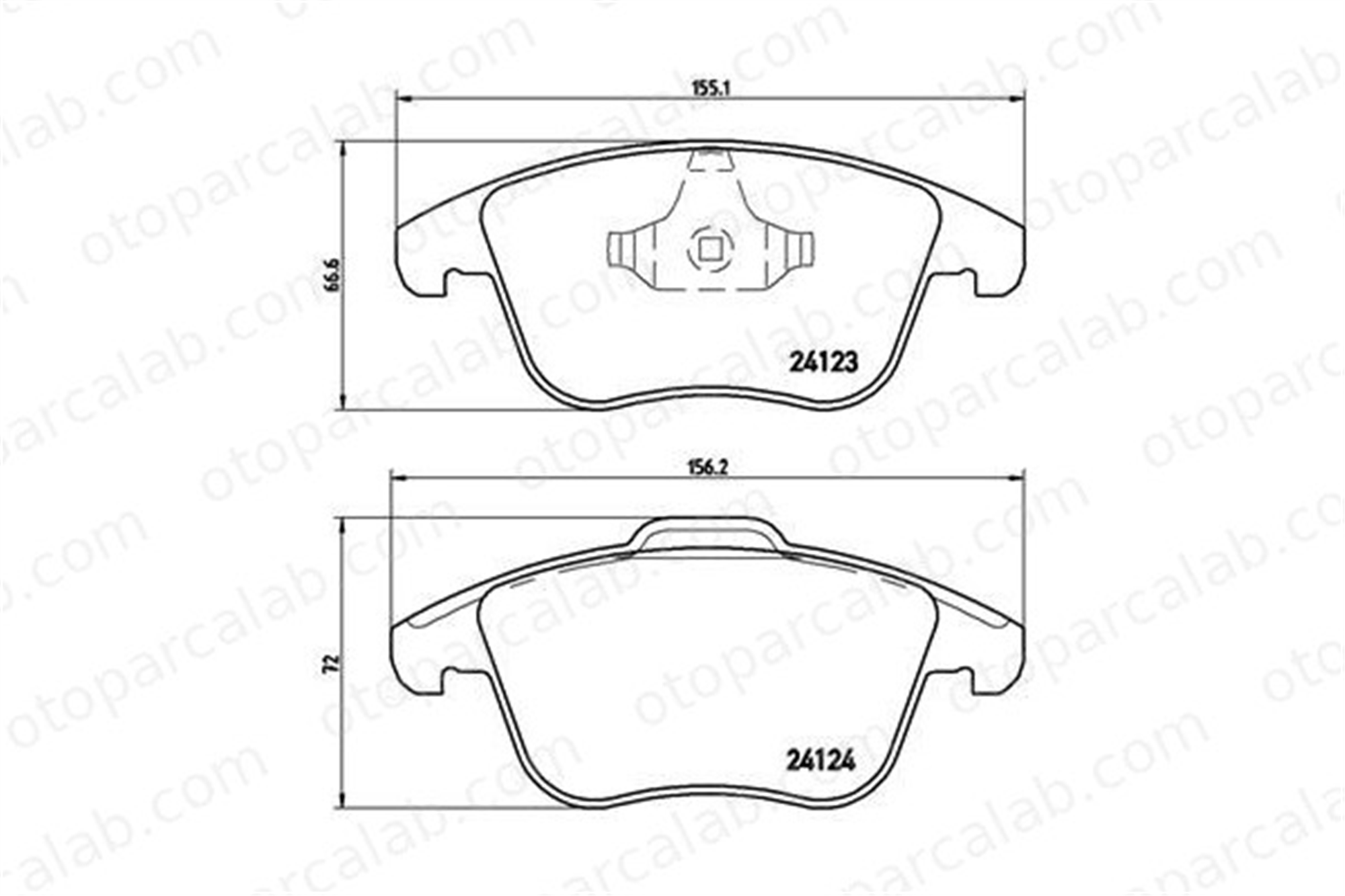 BREMBO P 24 076 Fren Disk Balata Ön VOLVO V60 I V70 III ME6G9J2K021 30793941
