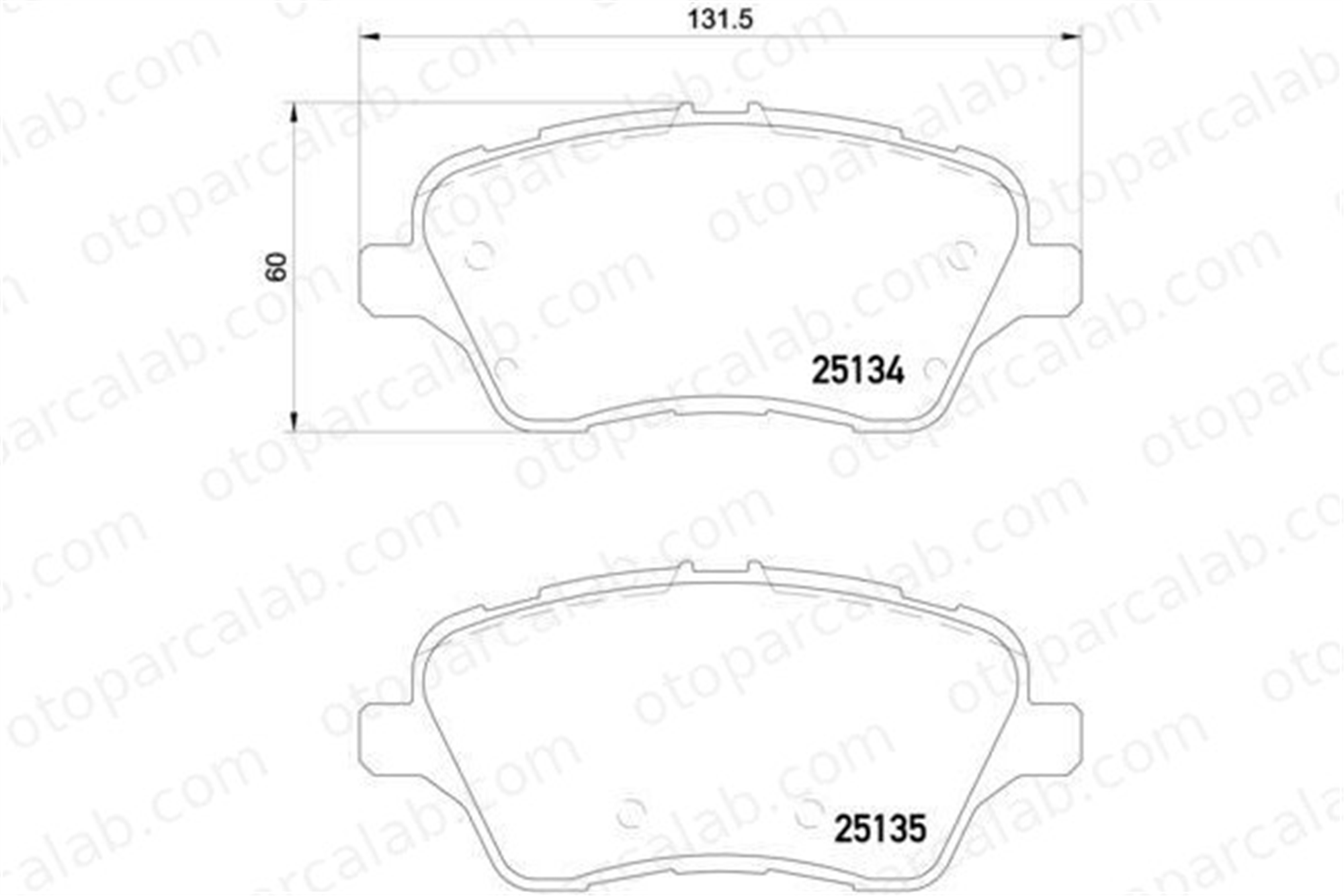 BREMBO P 24 151 Fren Disk Balata Ön FORD FIESTA VI B-MAX MEAY1J2K021AA AY112K021CA