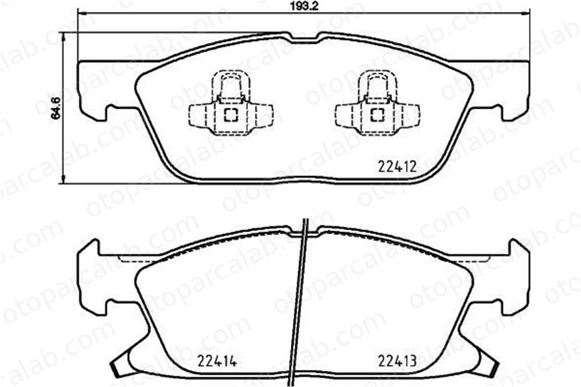BREMBO P 24 188 Fren Disk Balata Ön FORD GALAXY III S-MAX KTJ1GC2K021AA E1GC2K021AC