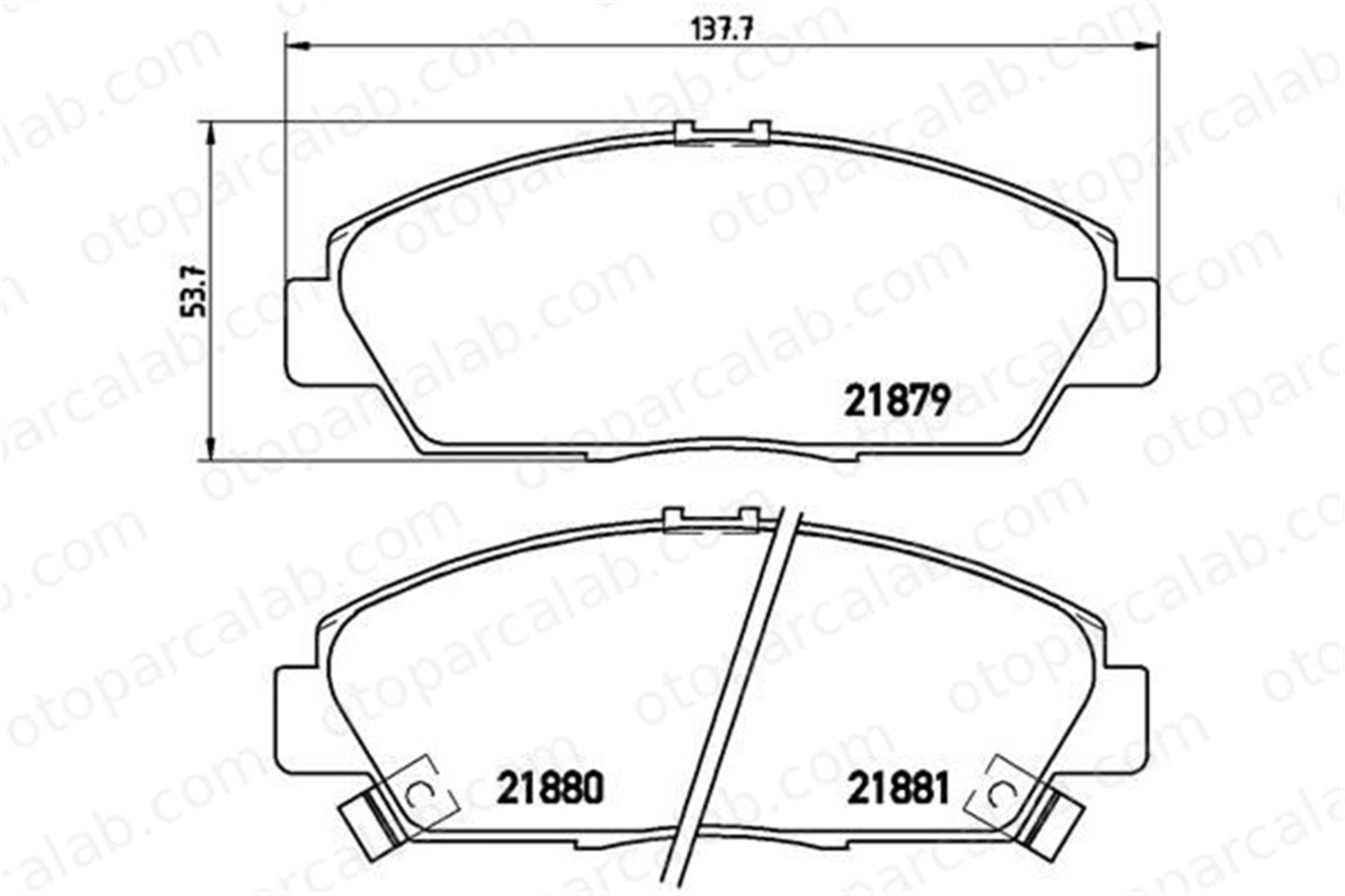 BREMBO P 28 021 Fren Disk Balata Ön ROVER 600 I HONDA ACCORD V 45022SN7Y40 45022S30408