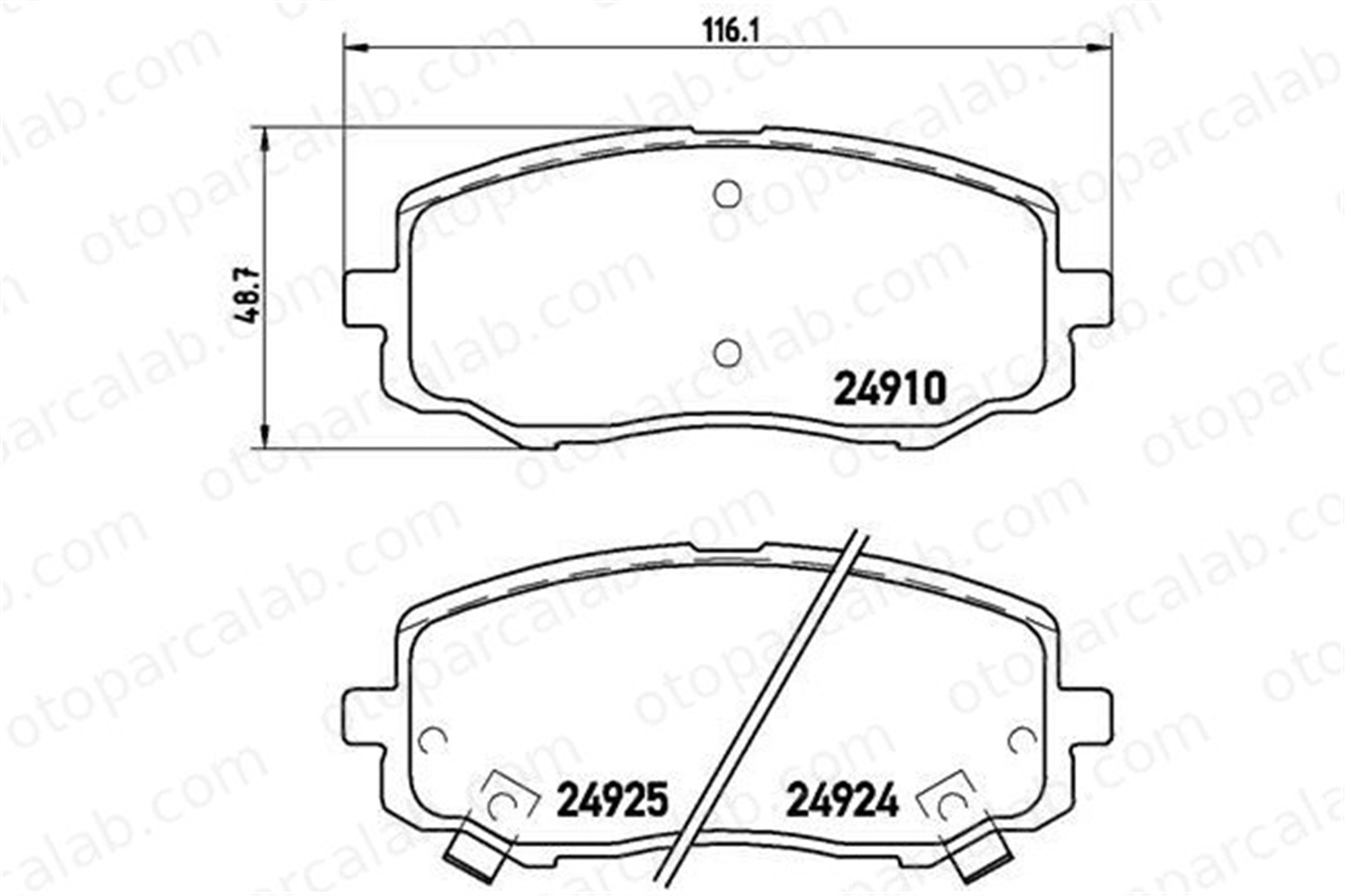 BREMBO P 30 045 Fren Disk Balata Ön HYUNDAI i20 I i20 II 581011JA60 581010XA00