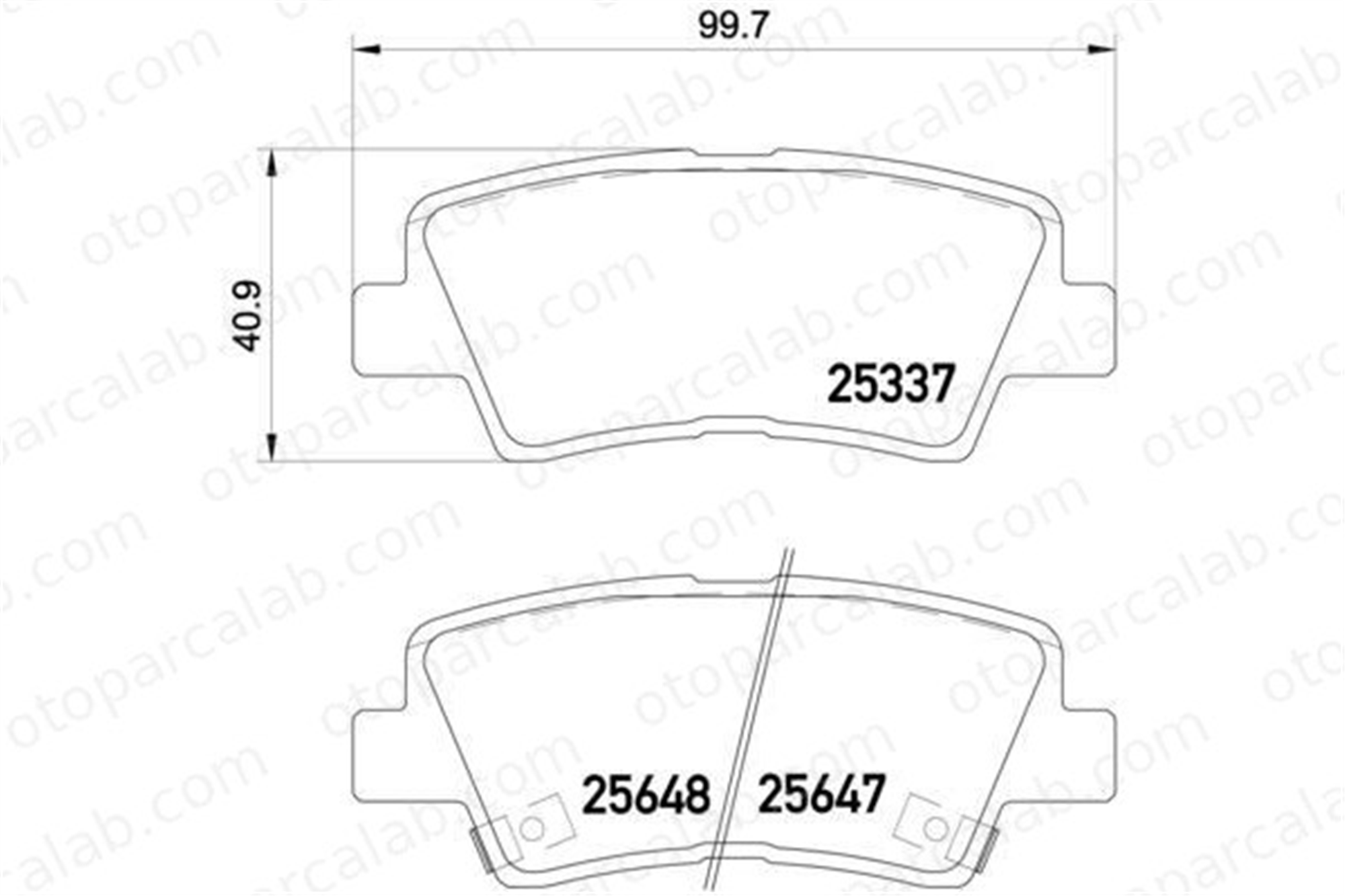 BREMBO P 30 054 Fren Disk Balata Arka HYUNDAI GRANDEUR SSANGYONG KORANDO 583023QA10 583023LA10