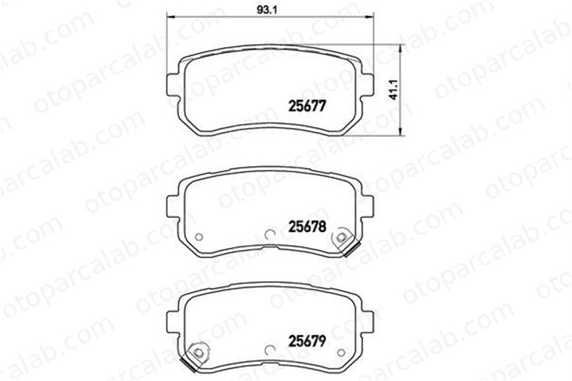 BREMBO P 30 068 Fren Disk Balata Arka HYUNDAI TUCSON KIA SPORTAGE IV 58302J9A50 583021KA30