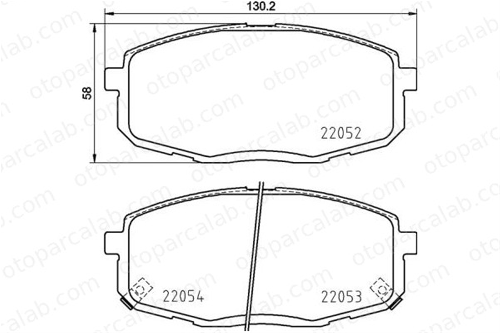 BREMBO P 30 099 Fren Disk Balata Ön HYUNDAI KONA 58101J9A50 58101J9A55