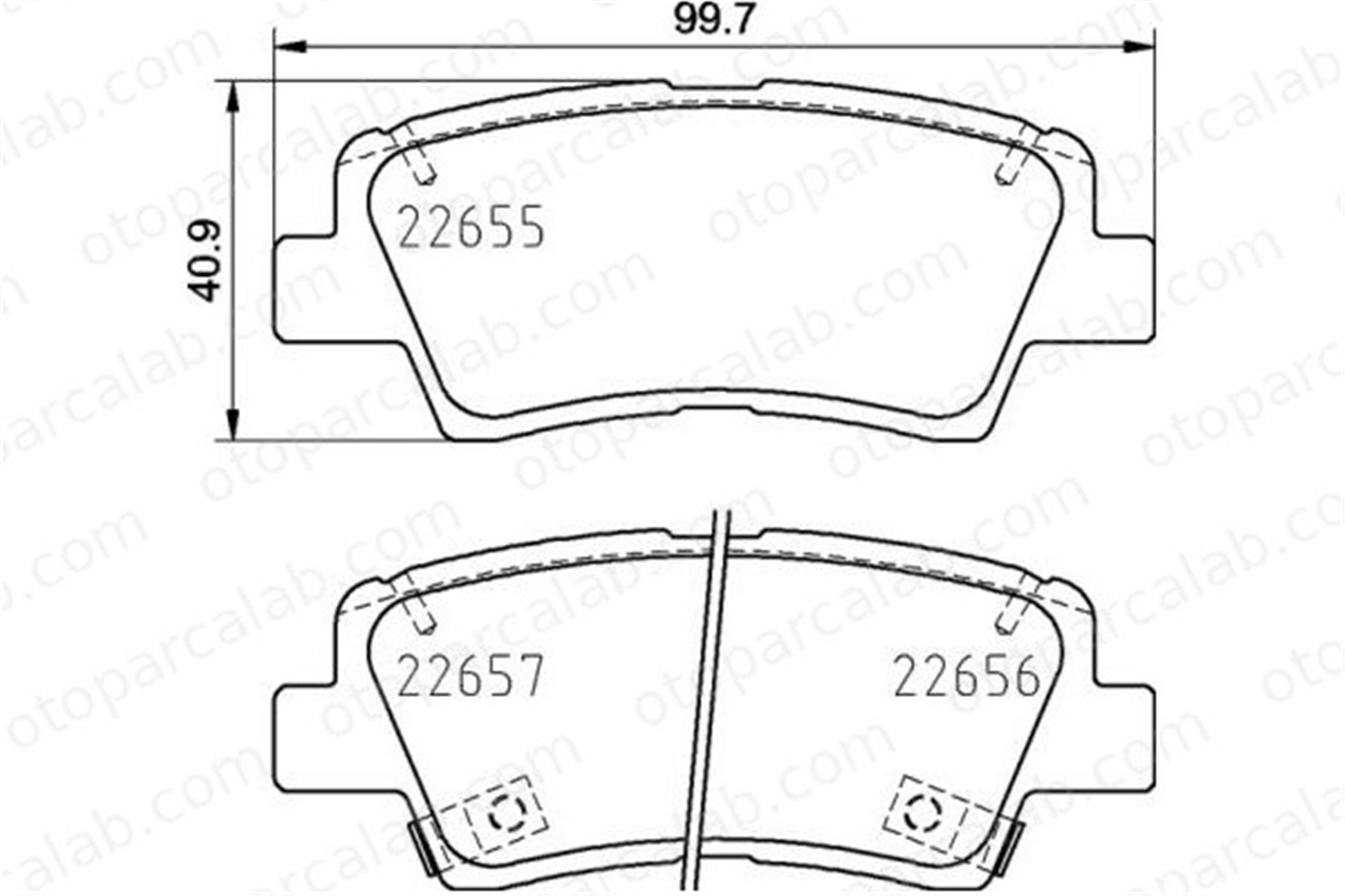 BREMBO P 30 103 Fren Disk Balata Arka HYUNDAI TUCSON KIA SPORTAGE IV 58302F6A50 1014029389