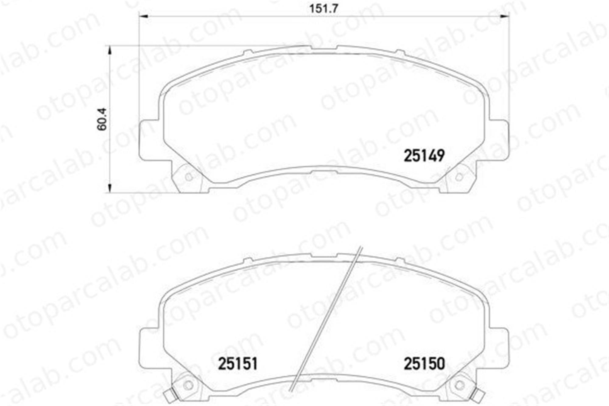 BREMBO P 34 007 Fren Disk Balata Ön ISUZU D-MAX I D-MAX II 94770229 8980791040