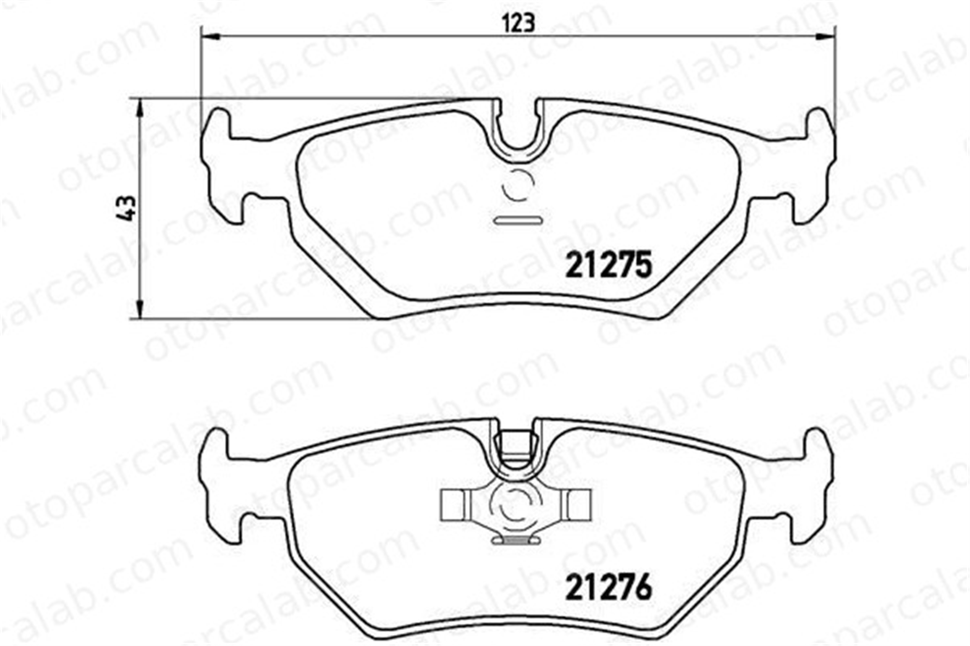 BREMBO P 36 008 Fren Disk Balata Arka JAGUAR XJ Coupe XJSC Convertible JLM11114 JJLM1833