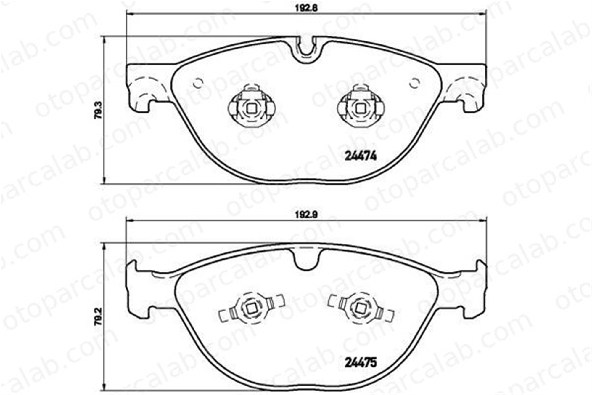 BREMBO P 36 025 Fren Disk Balata Ön JAGUAR XJ XK II Cabrio P36025 C2D3801