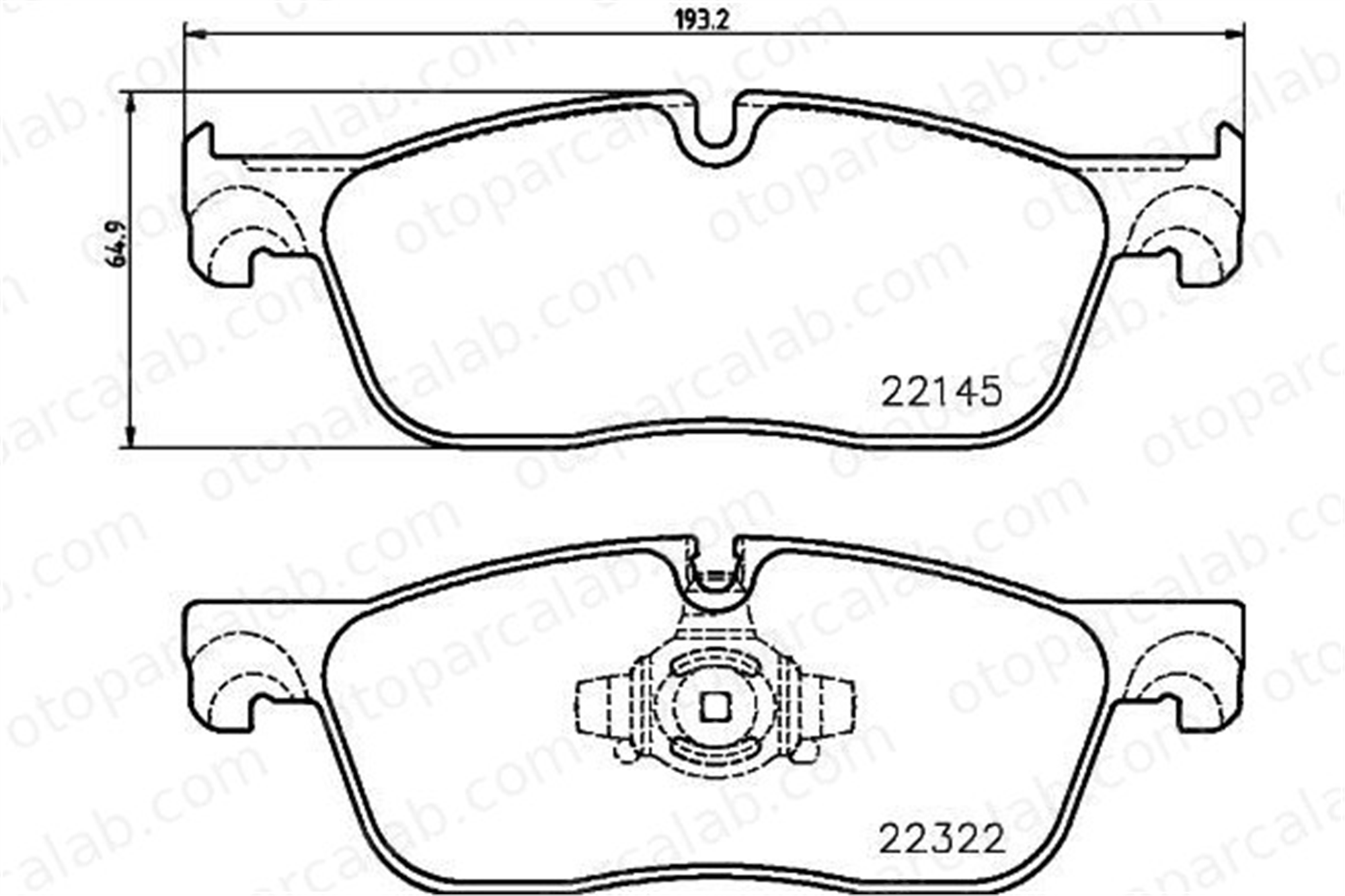 BREMBO P 36 035 Fren Disk Balata Ön JAGUAR XF SPORTBRAKE LAND ROVER RANGE ROVER VELAR LR090689 T4N13434