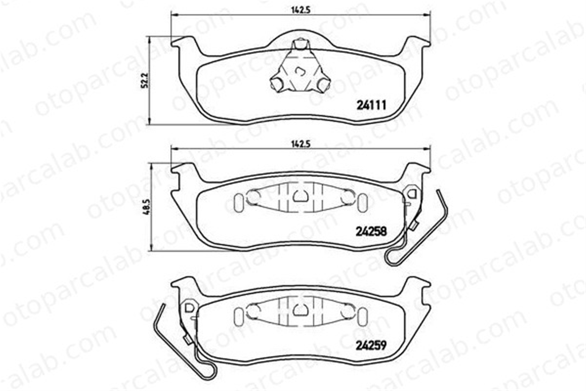 BREMBO P 37 011 Fren Disk Balata Arka JEEP GRAND CHEROKEE III COMMANDER K05080871AA 5080871AA