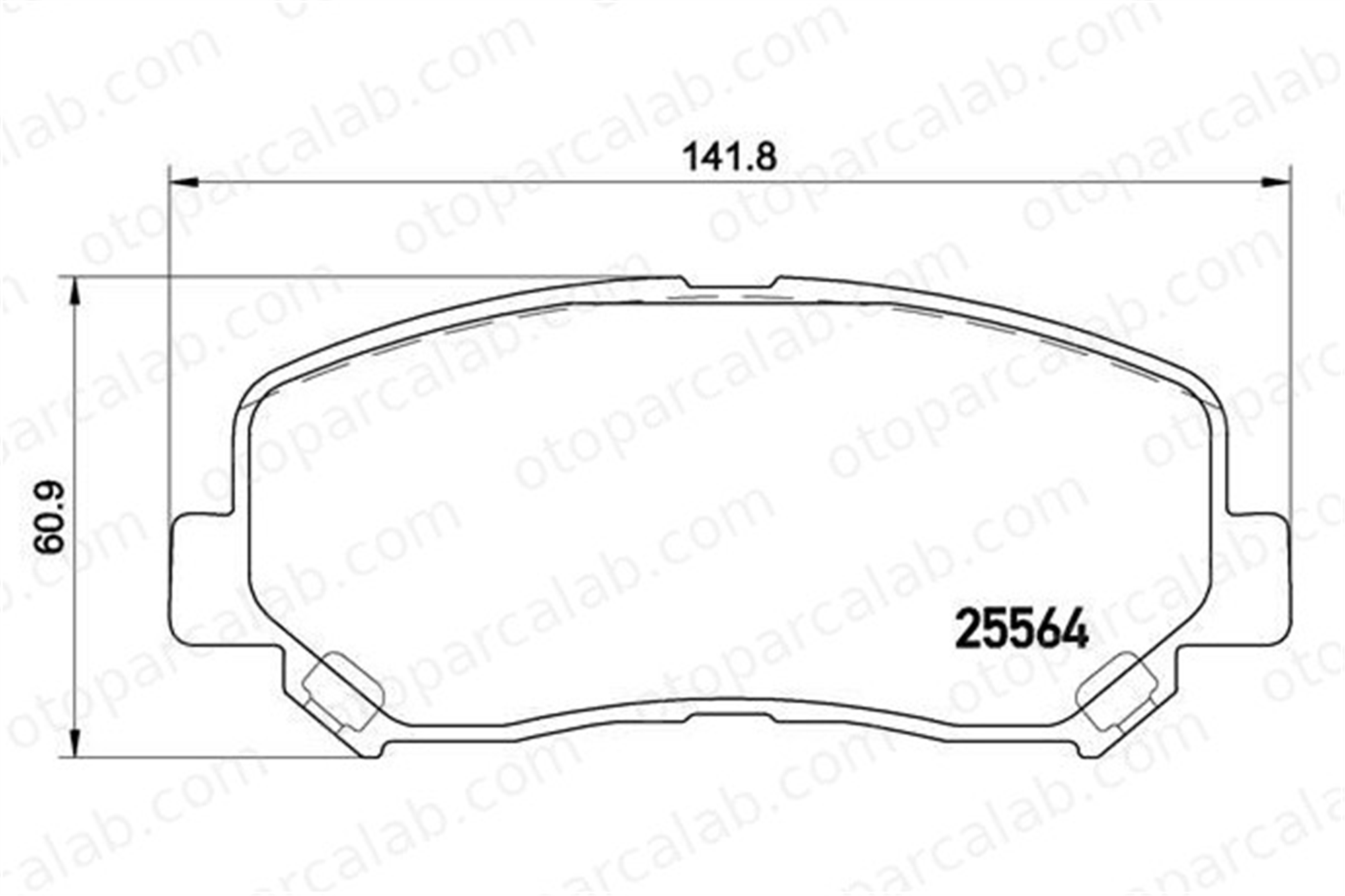 BREMBO P 49 045 Fren Disk Balata Ön MAZDA CX-5 CX-5 Van K0Y13328Z K0Y13328ZA