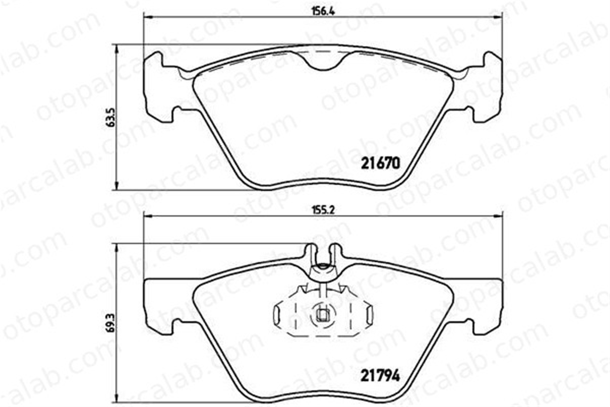 BREMBO P 50 026 Fren Disk Balata Ön MERCEDES-BENZ E-SERISI T-Model E-SERISI A0044200720 K05139218AB
