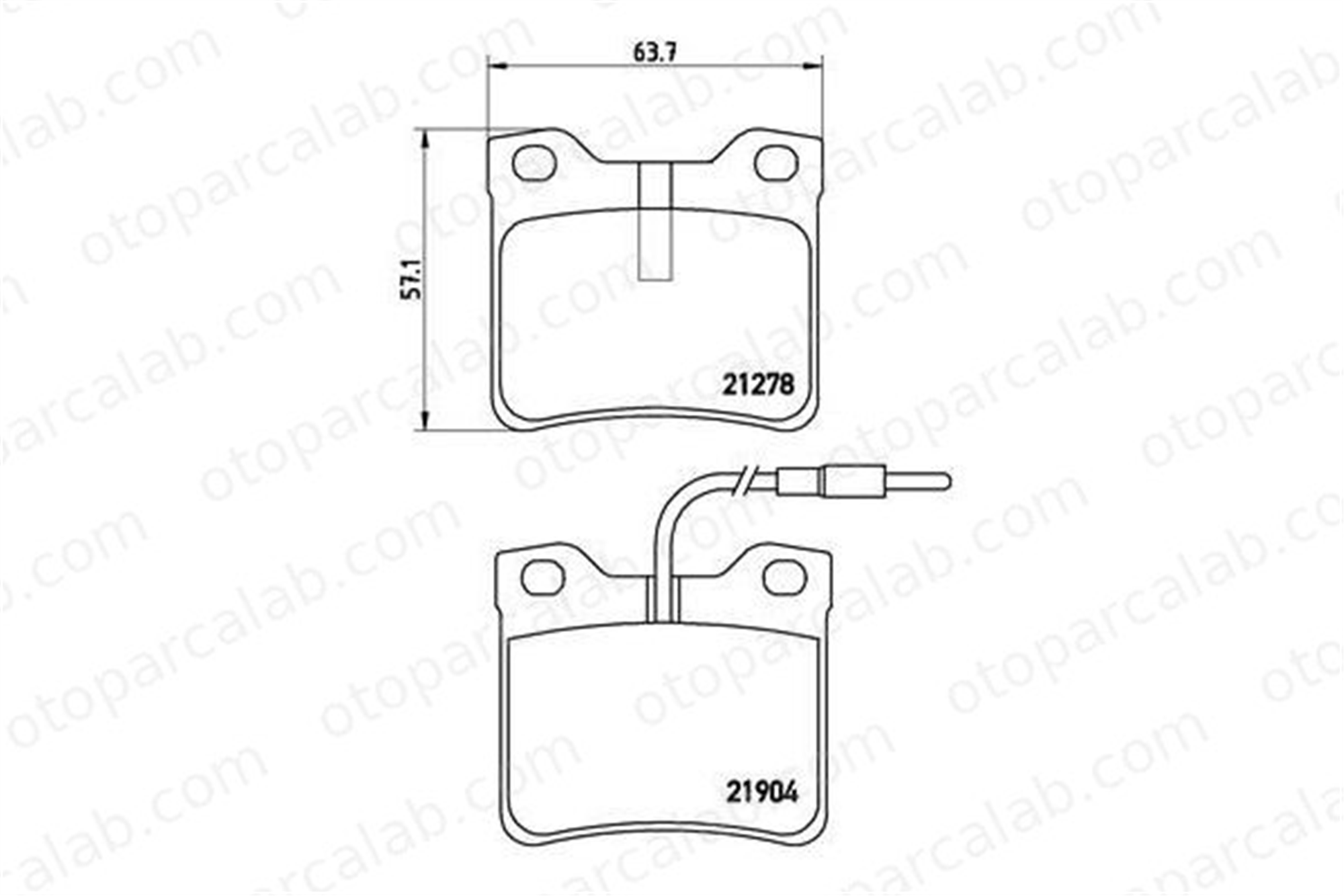 BREMBO P 50 030 Fren Disk Balata Arka PEUGEOT 605 MERCEDES-BENZ VITO Minibüs/Otobüs A0024204820 A0034200020
