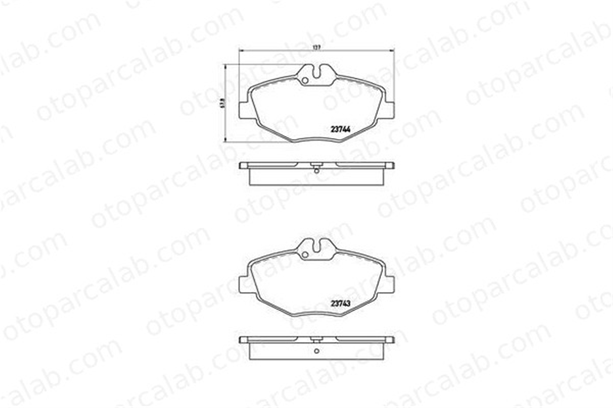 BREMBO P 50 049 Fren Disk Balata Ön MERCEDES-BENZ E-SERISI E-SERISI T-Model A0004207104 4207104