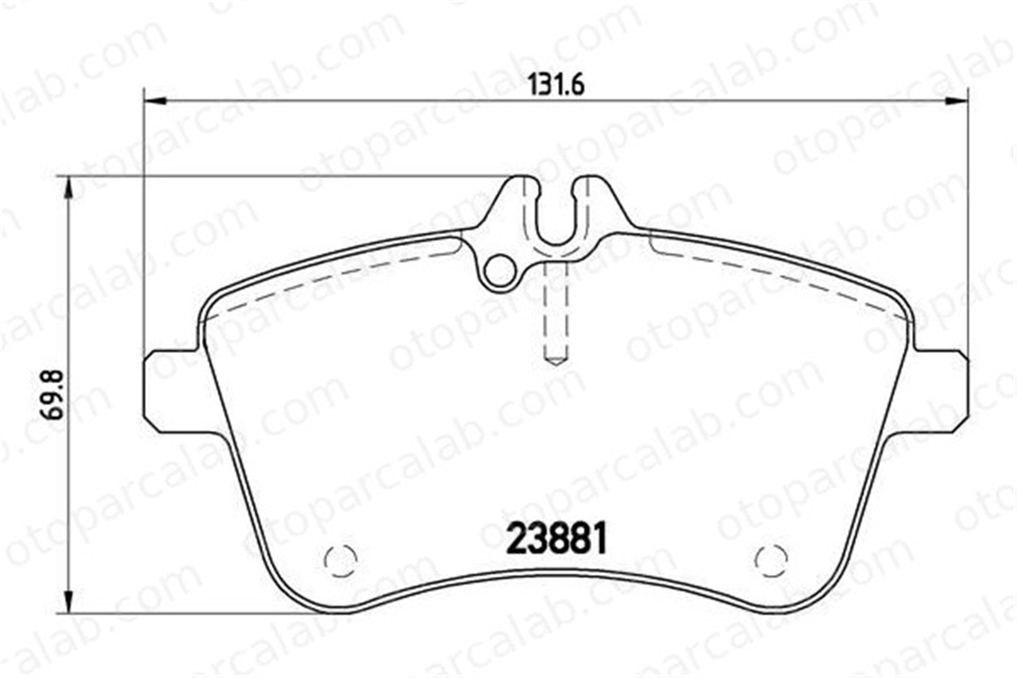 BREMBO P 50 057 Fren Disk Balata Ön MERCEDES-BENZ B-SERISI Sports Tourer A-SERISI A1694201920 1694200120