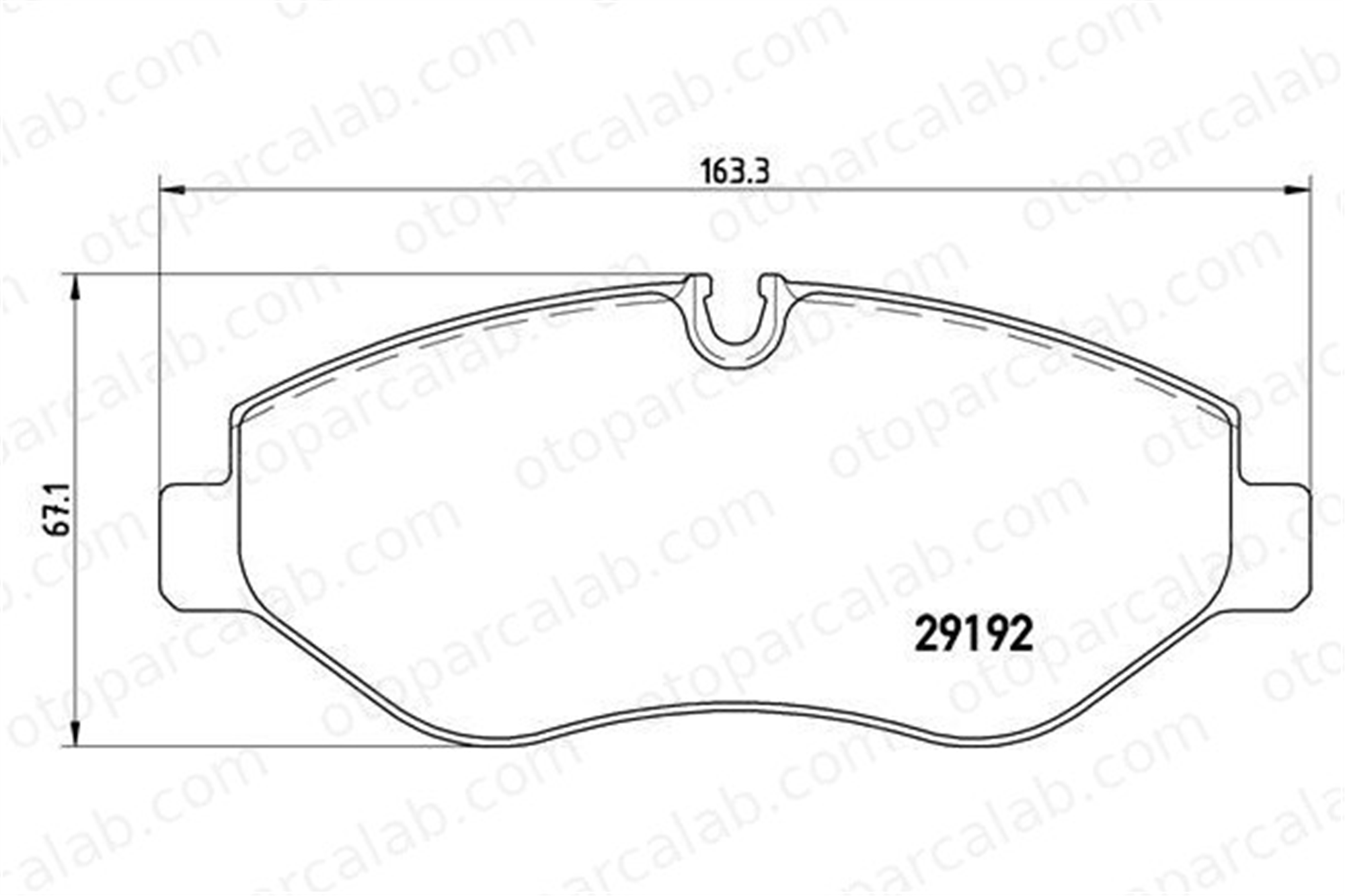 BREMBO P 50 085 Fren Disk Balata Ön MERCEDES-BENZ SPRINTER 3,5-t Panelvan/Van SPRINTER 3,5-t Platform şasi A0044208320 2E0698151