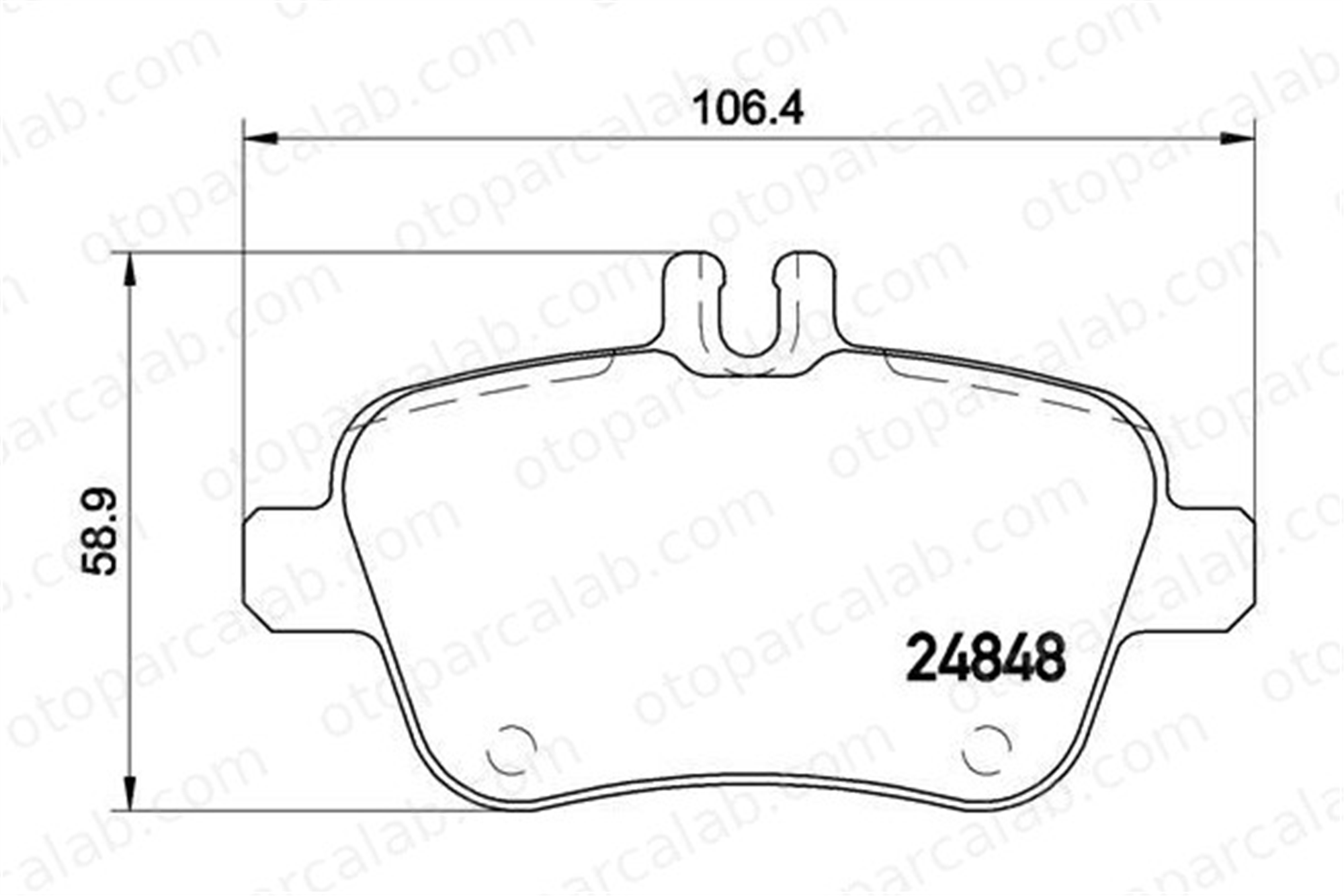 BREMBO P 50 091 Fren Disk Balata Arka MERCEDES-BENZ A-SERISI B-SERISI Sports Tourer A0004200705 4200605