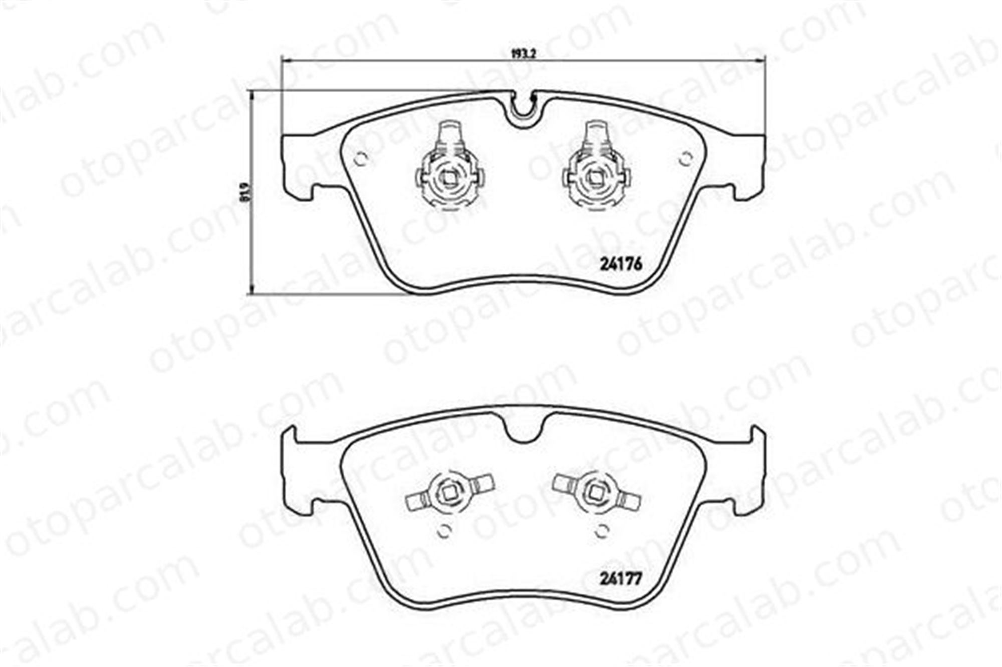BREMBO P 50 105 Fren Disk Balata Ön MERCEDES-BENZ M-SERISI R-SERISI 1644200920 4206204
