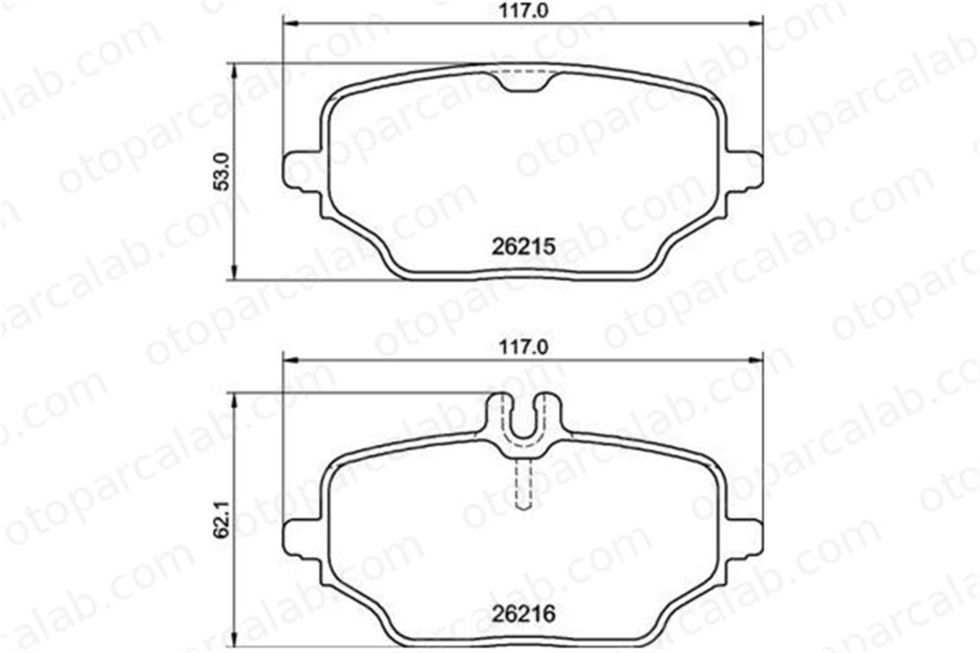 BREMBO P 50 162 Fren Disk Balata Arka MERCEDES-BENZ GLE GLE Coupe A0004207103 4203902