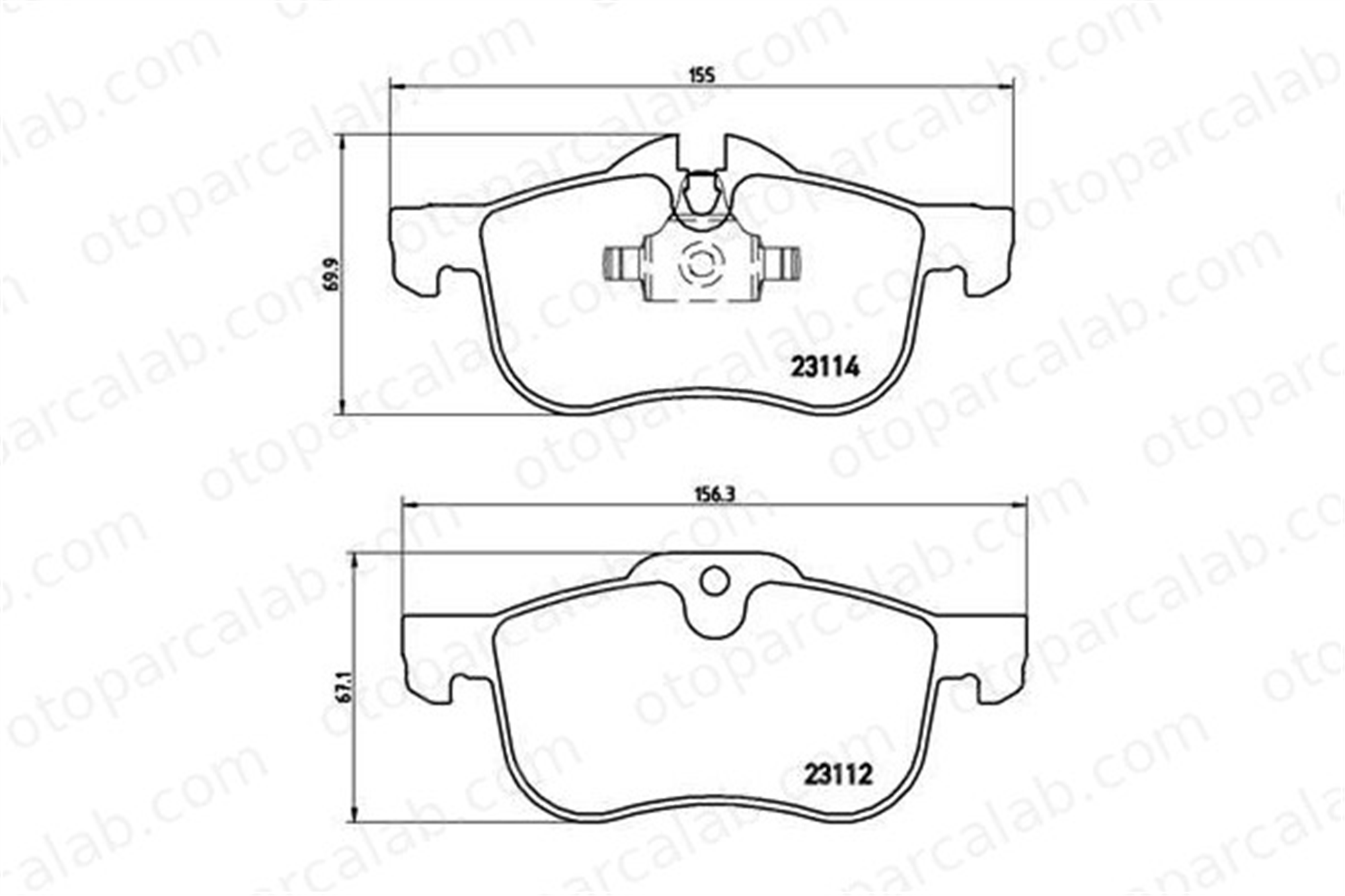 BREMBO P 52 017 Fren Disk Balata Ön MG MG ZT MG ZT- T SFP100511 10086234