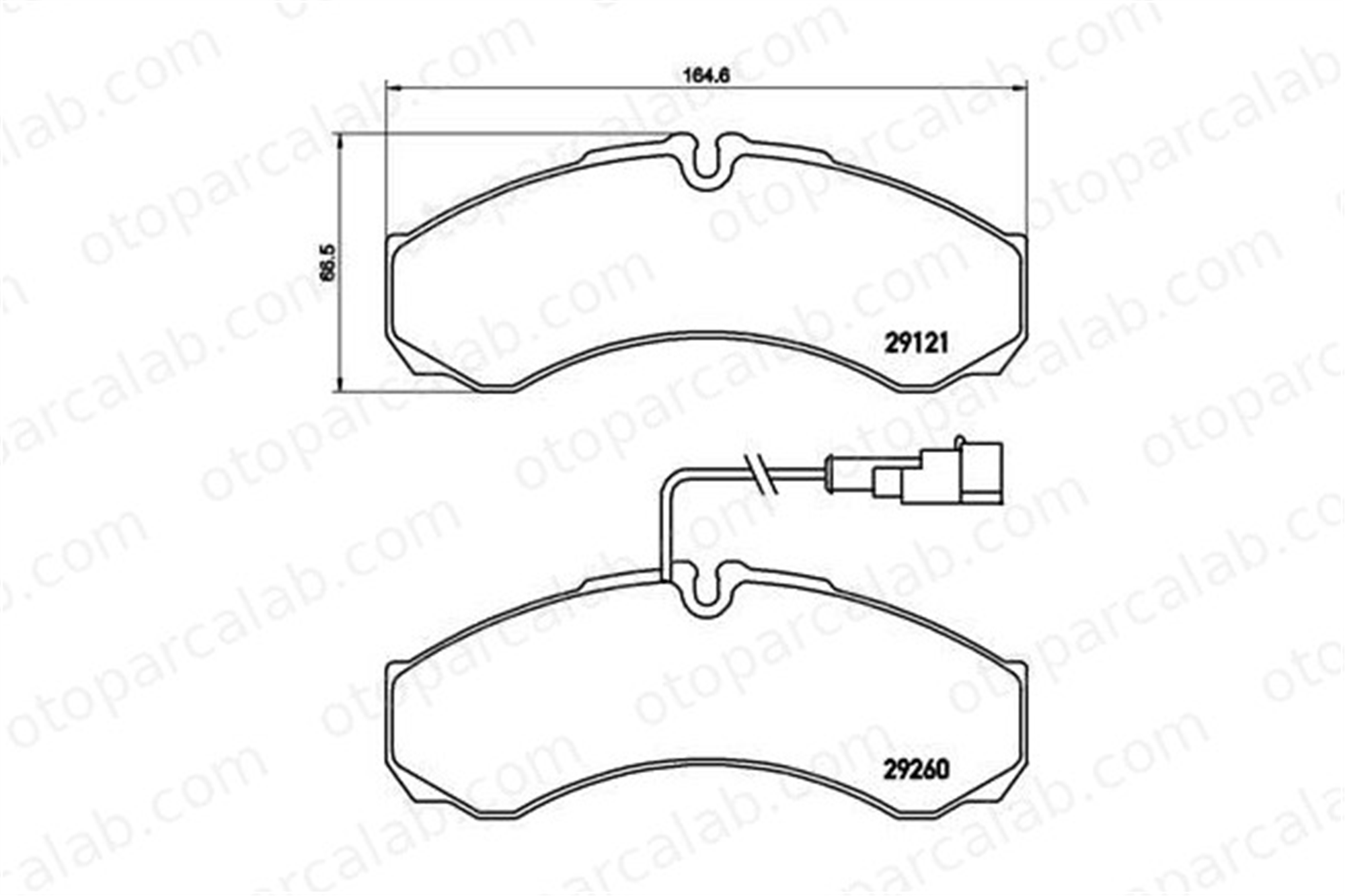 BREMBO P 56 069 Fren Disk Balata Ön veya Arka IVECO DAILY II Panelvan/Van DAILY II Platform şasi 42535791 42470846