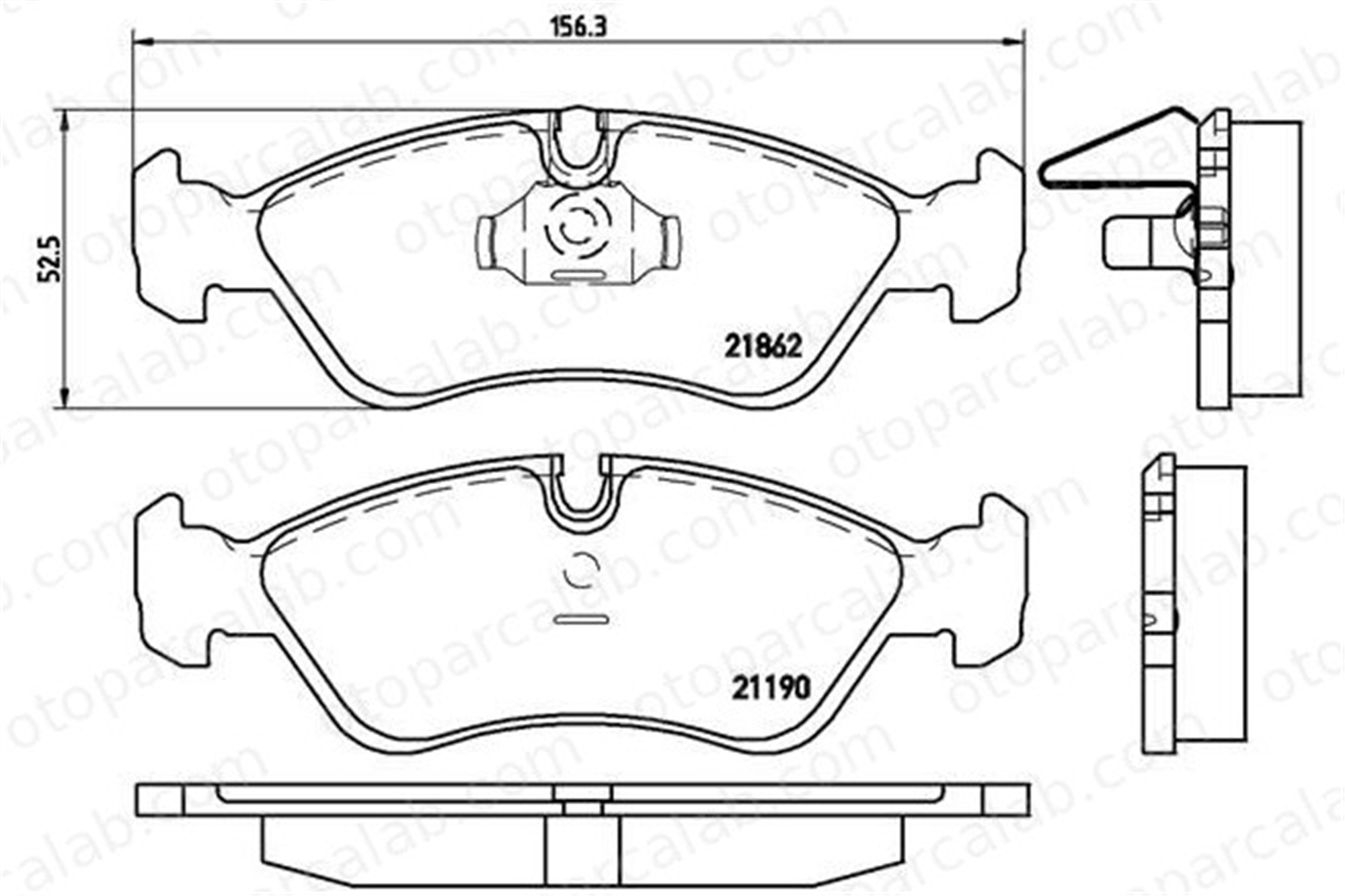 BREMBO P 59 017 Fren Disk Balata Ön OPEL VECTRA A ASTRA F Station wagon 1605808 1605089