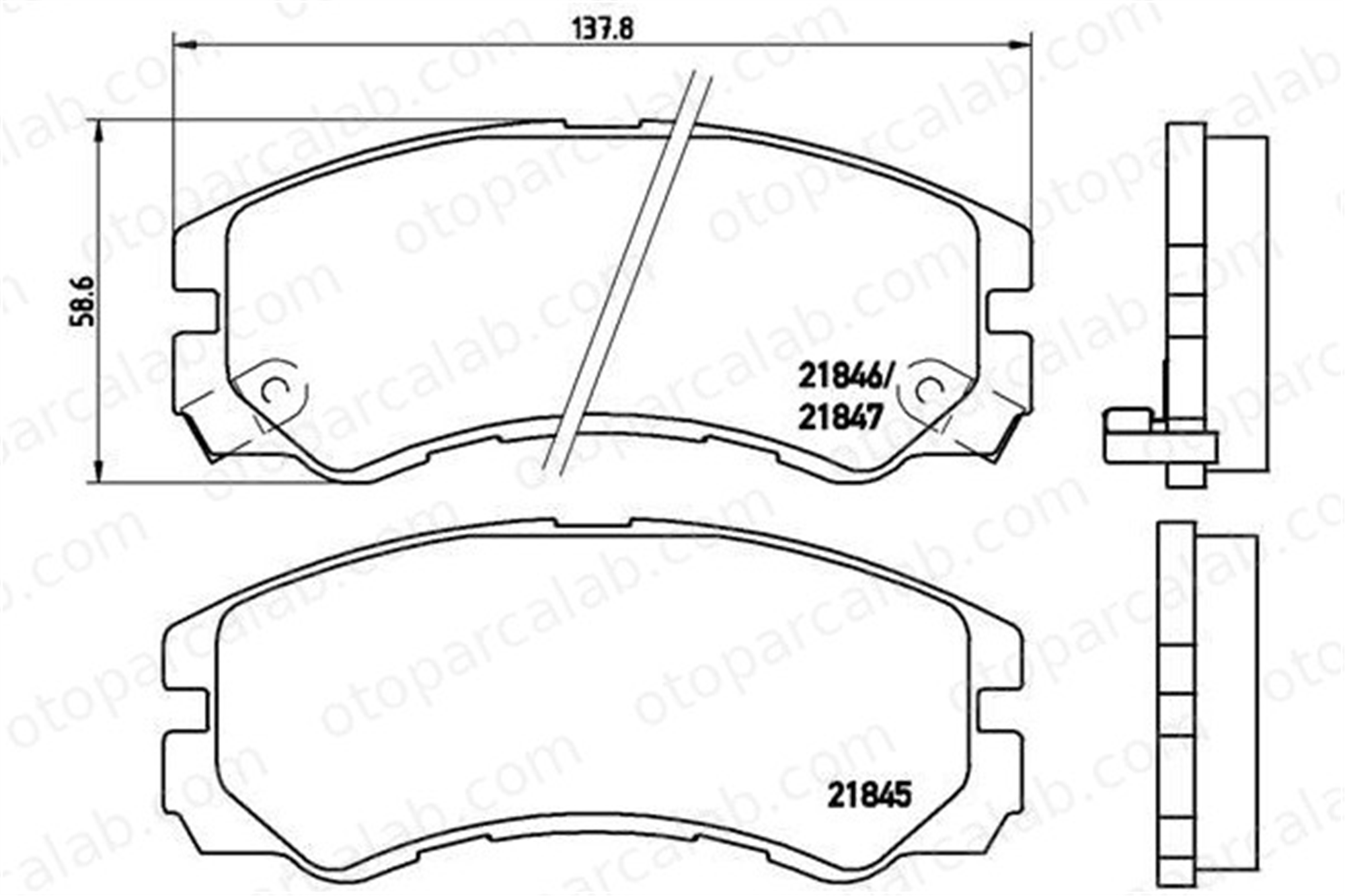 BREMBO P 59 020 Fren Disk Balata Ön OPEL FRONTERA A FRONTERA B 93169002 8970700790