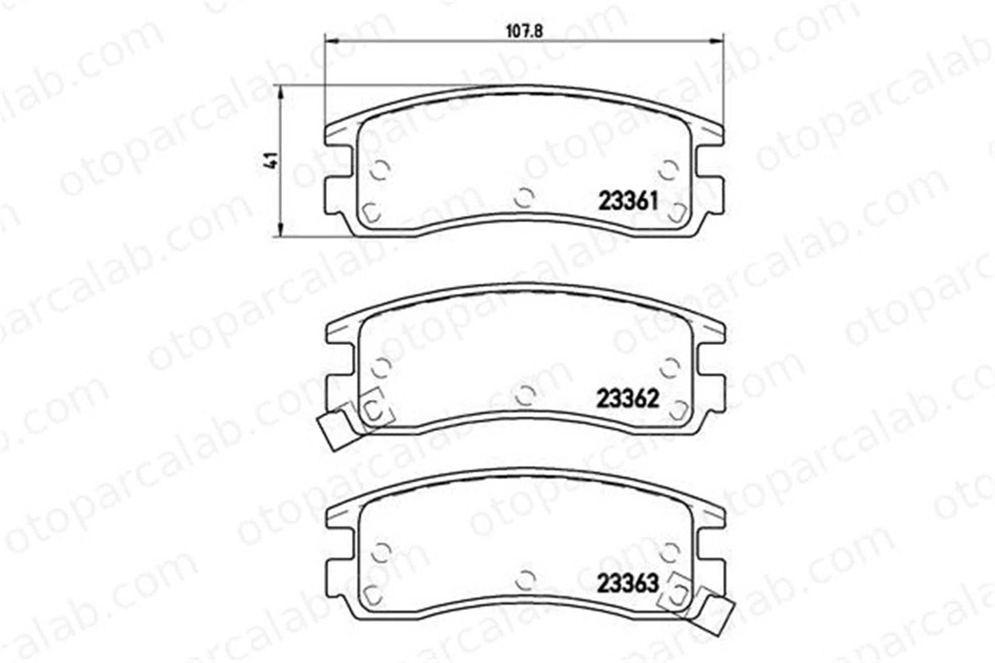 BREMBO P 59 027 Fren Disk Balata Arka BUICK REGAL CADILLAC SEVILLE 1605939 12510037