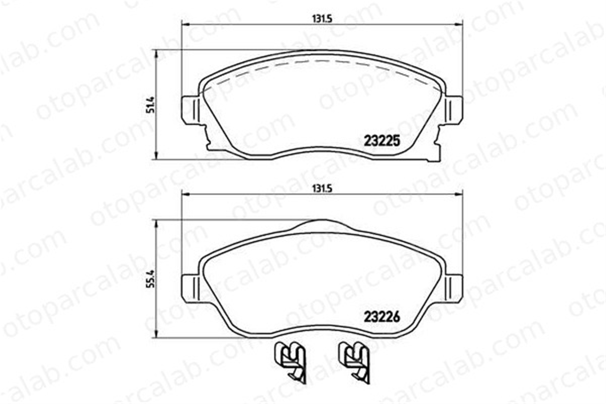 BREMBO P 59 036 Fren Disk Balata Ön OPEL COMBO Kasa/büyük limuzin COMBO Tour 1605081 93176114