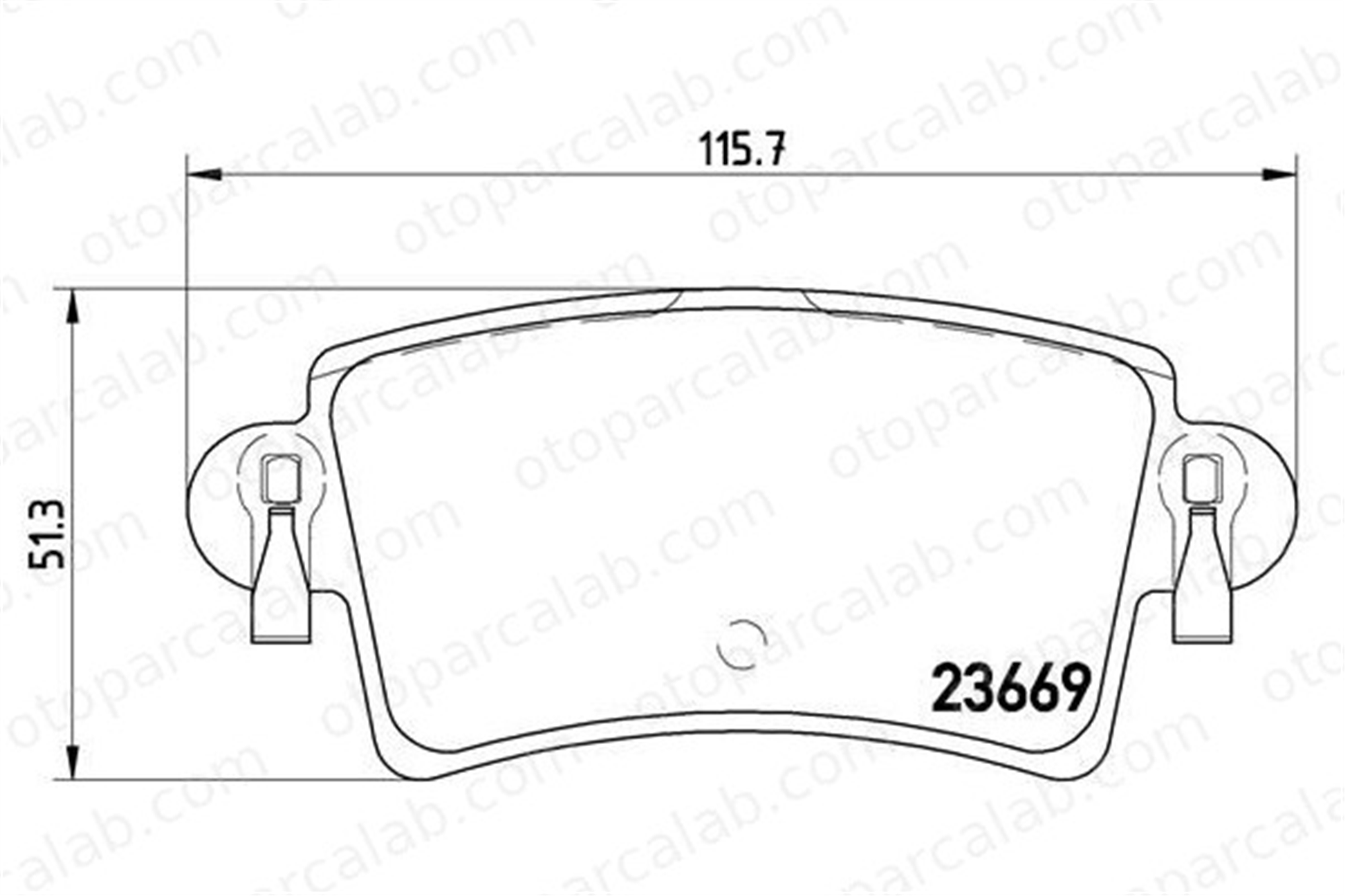 BREMBO P 59 040 Fren Disk Balata Arka OPEL MOVANO A Panelvan/Van RENAULT MASTER II Minibüs/Otobüs 7701206763 4403467