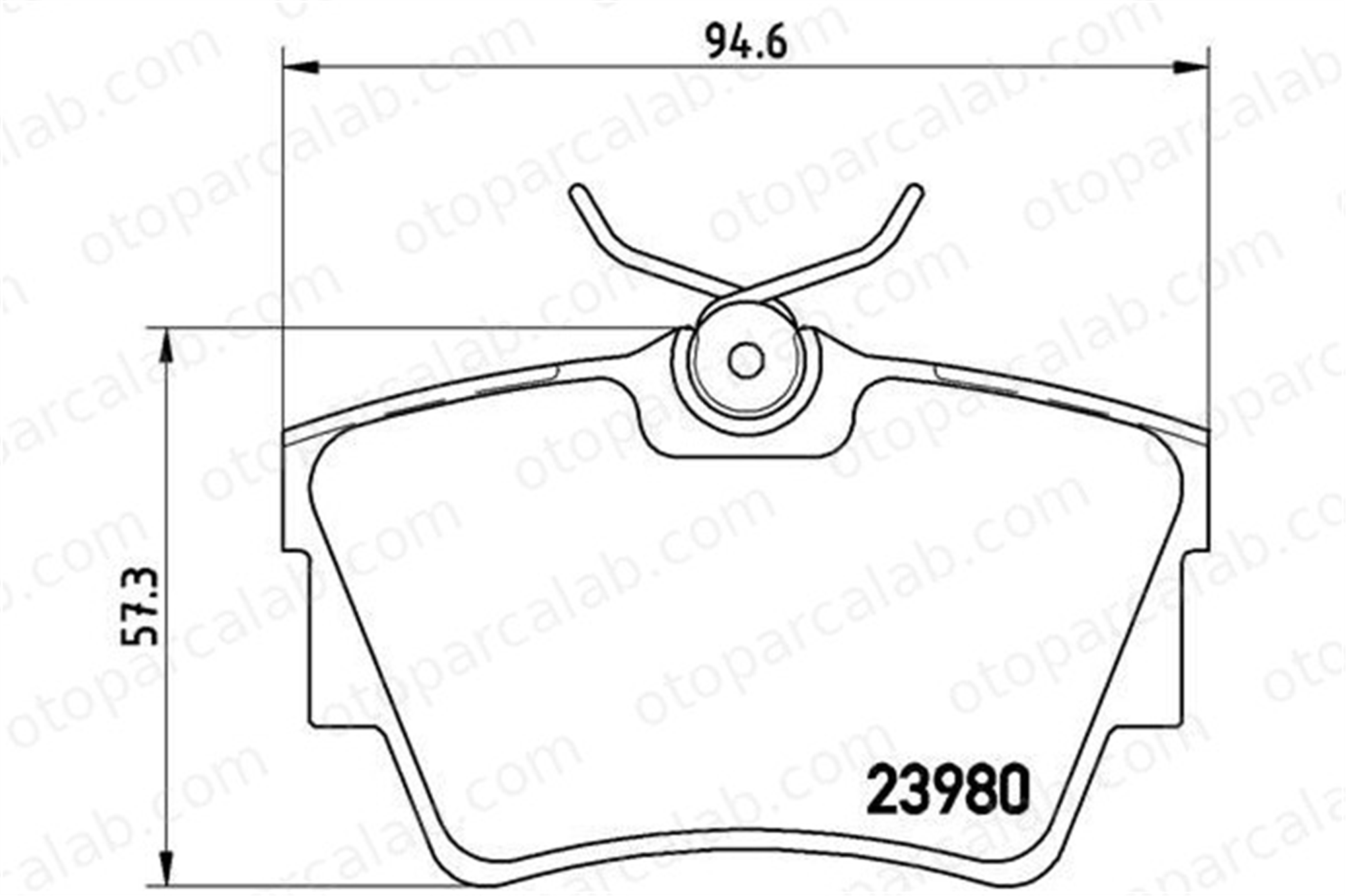 BREMBO P 59 041 Fren Disk Balata Arka RENAULT TRAFIC III Minibüs/Otobüs TRAFIC II Panelvan/Van 7701054772 4414520