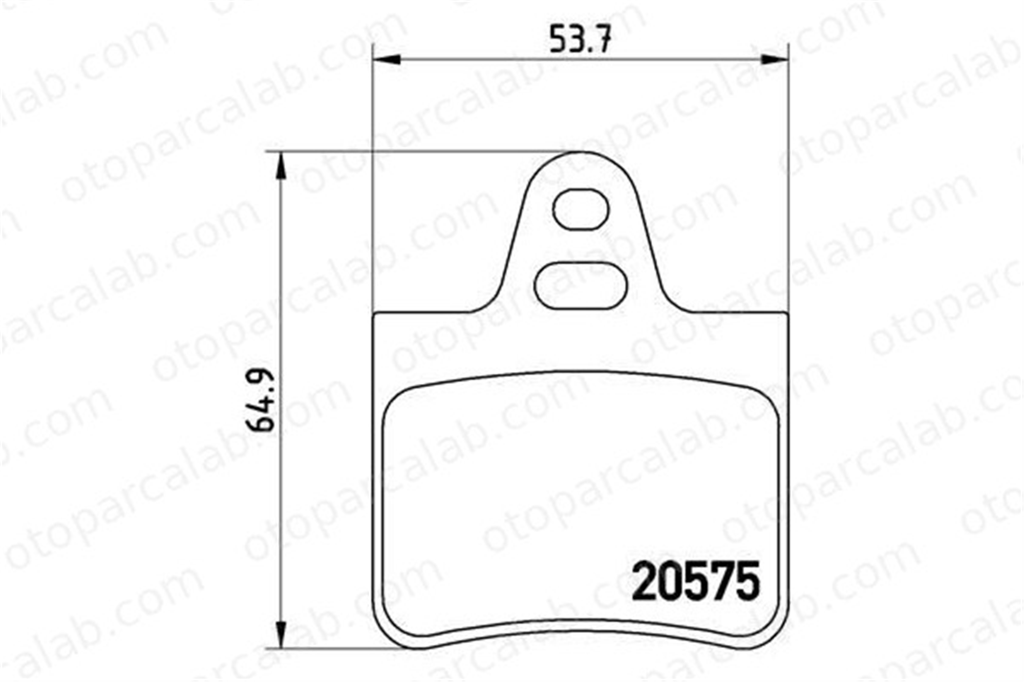 BREMBO P 61 062 Fren Disk Balata Arka CITROËN BX BX Break 1617281280 75519956