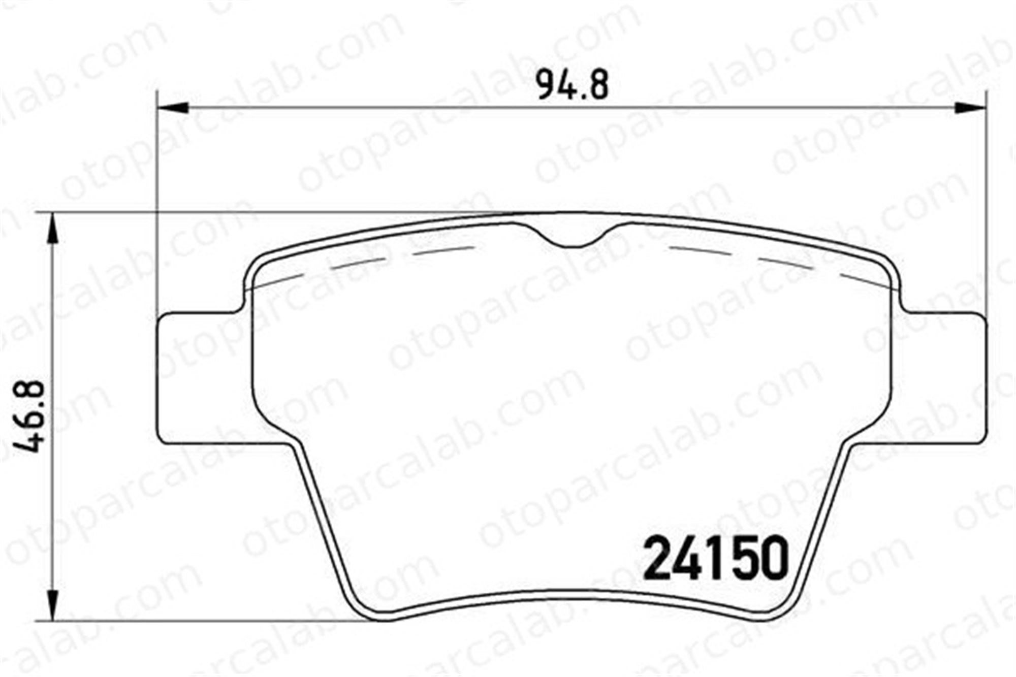 BREMBO P 61 080 Fren Disk Balata Arka CITROËN C4 I C4 Coupe 425419 425440