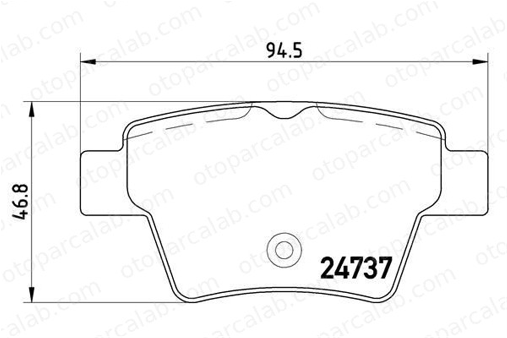 BREMBO P 61 100 Fren Disk Balata Arka PEUGEOT 207 SW 207 425419 4586004