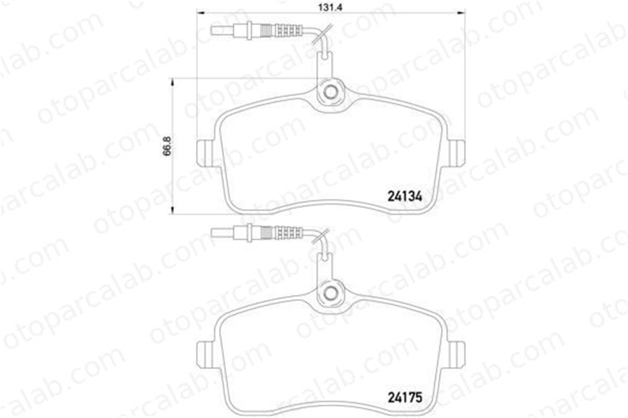 BREMBO P 61 109 Fren Disk Balata Ön PEUGEOT 407 SW 407 425422 425347