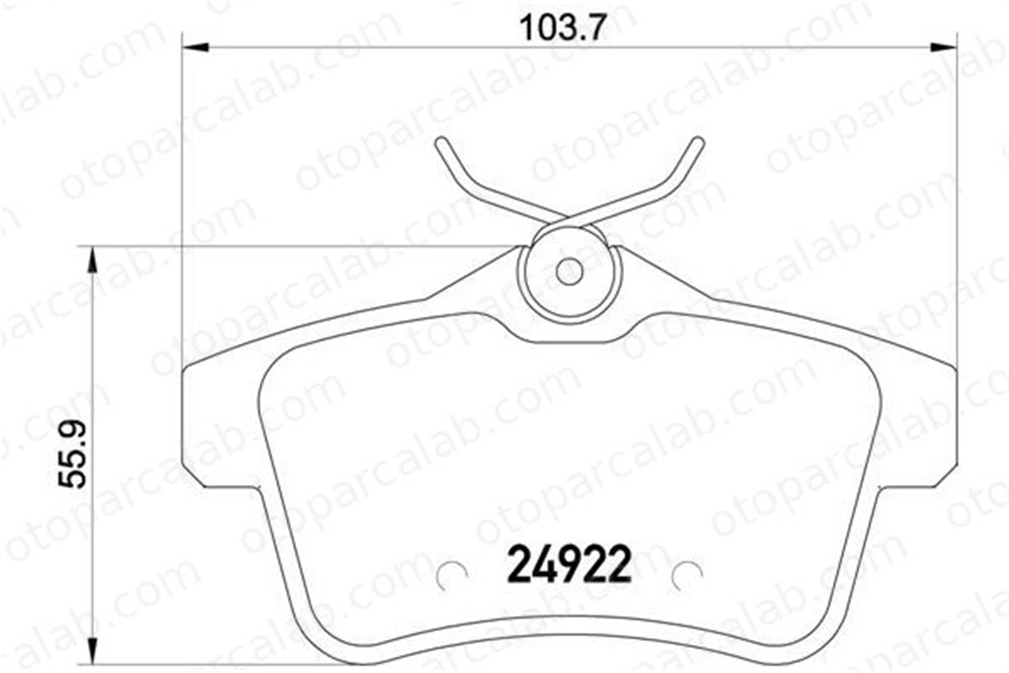 BREMBO P 61 114 Fren Disk Balata Arka CITROËN C4 II PEUGEOT 3008 MPV 1608681680 425446