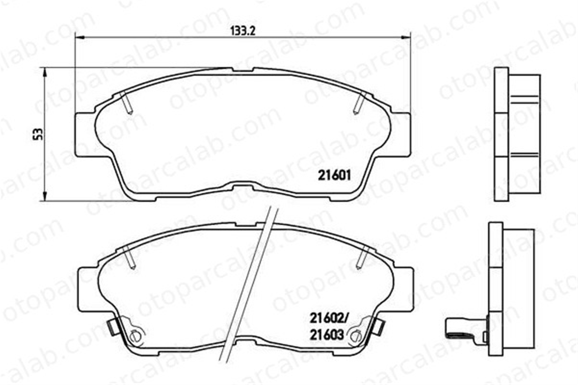 BREMBO P 83 034 Fren Disk Balata Ön TOYOTA COROLLA COROLLA Compact 446512500 0446512500