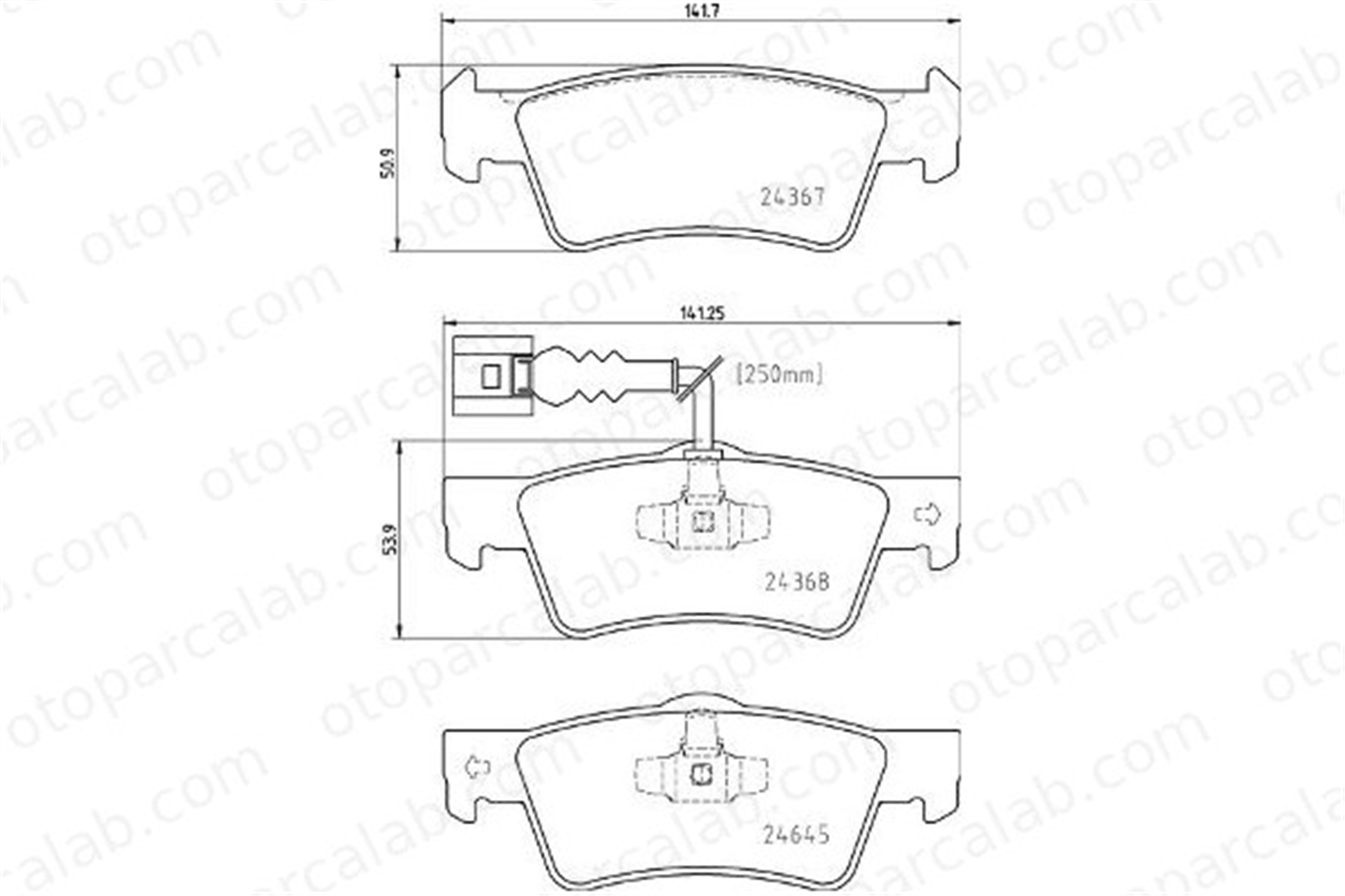 BREMBO P 85 163 Fren Disk Balata Arka VW MULTIVAN T5 TRANSPORTER T5 Minibüs/Otobüs 7H8698451 7L6698451C