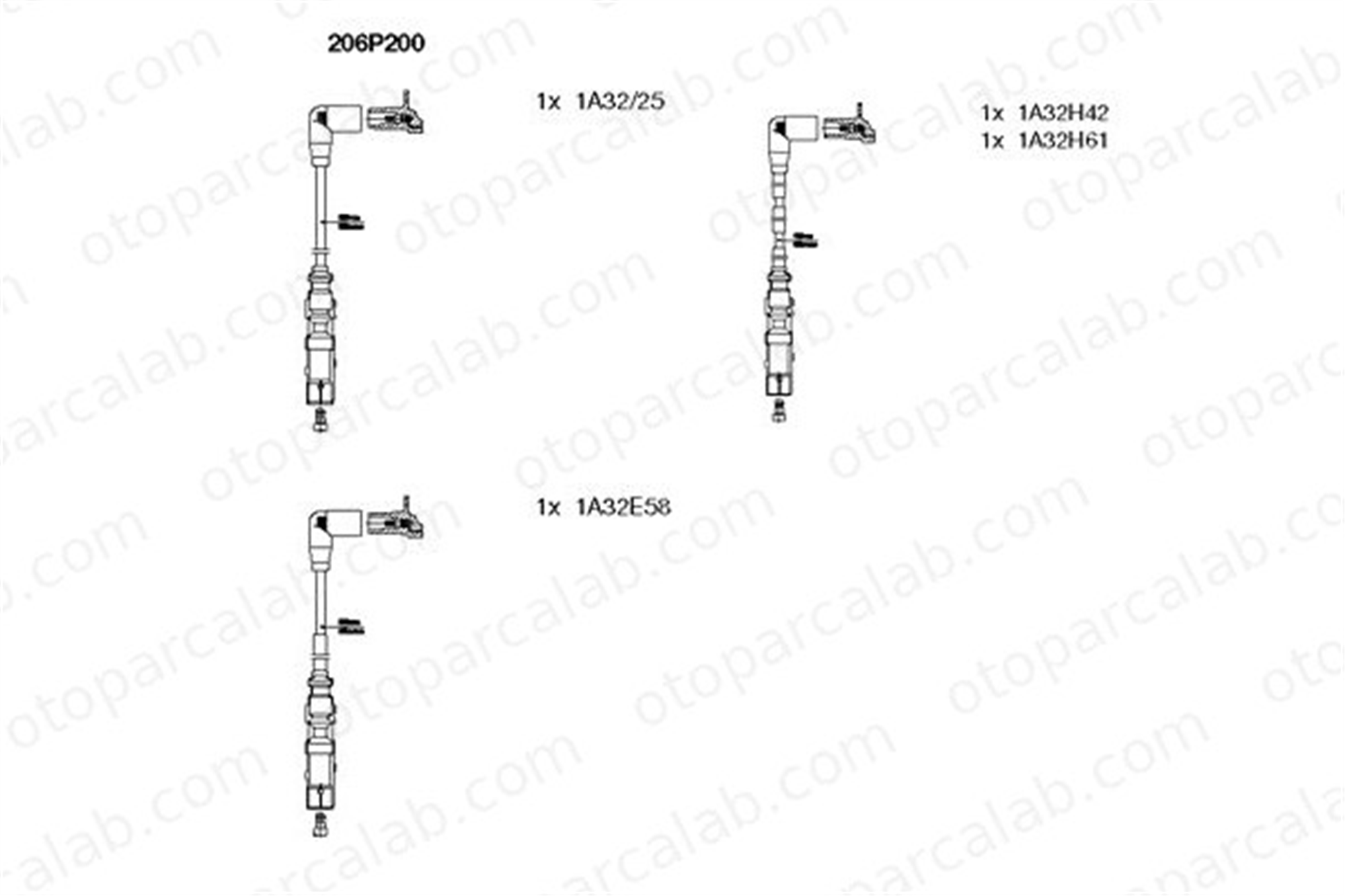 BREMI 206P200 Buji Kablosu VW GOLF PLUS V GOLF VI 6A905409P 06A905409P