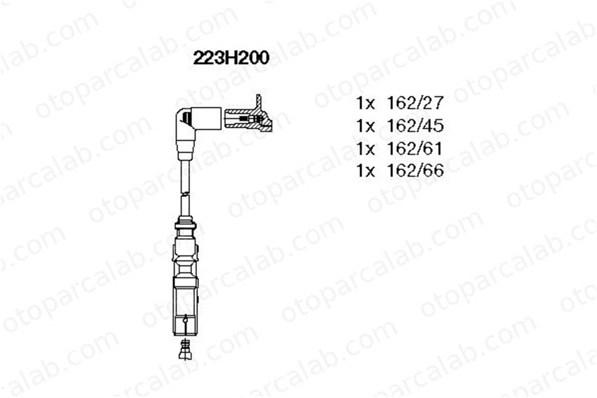 BREMI 223H200 Buji Kablosu AUDI A3 SEAT ALTEA XL 6A905409E 06A905409E