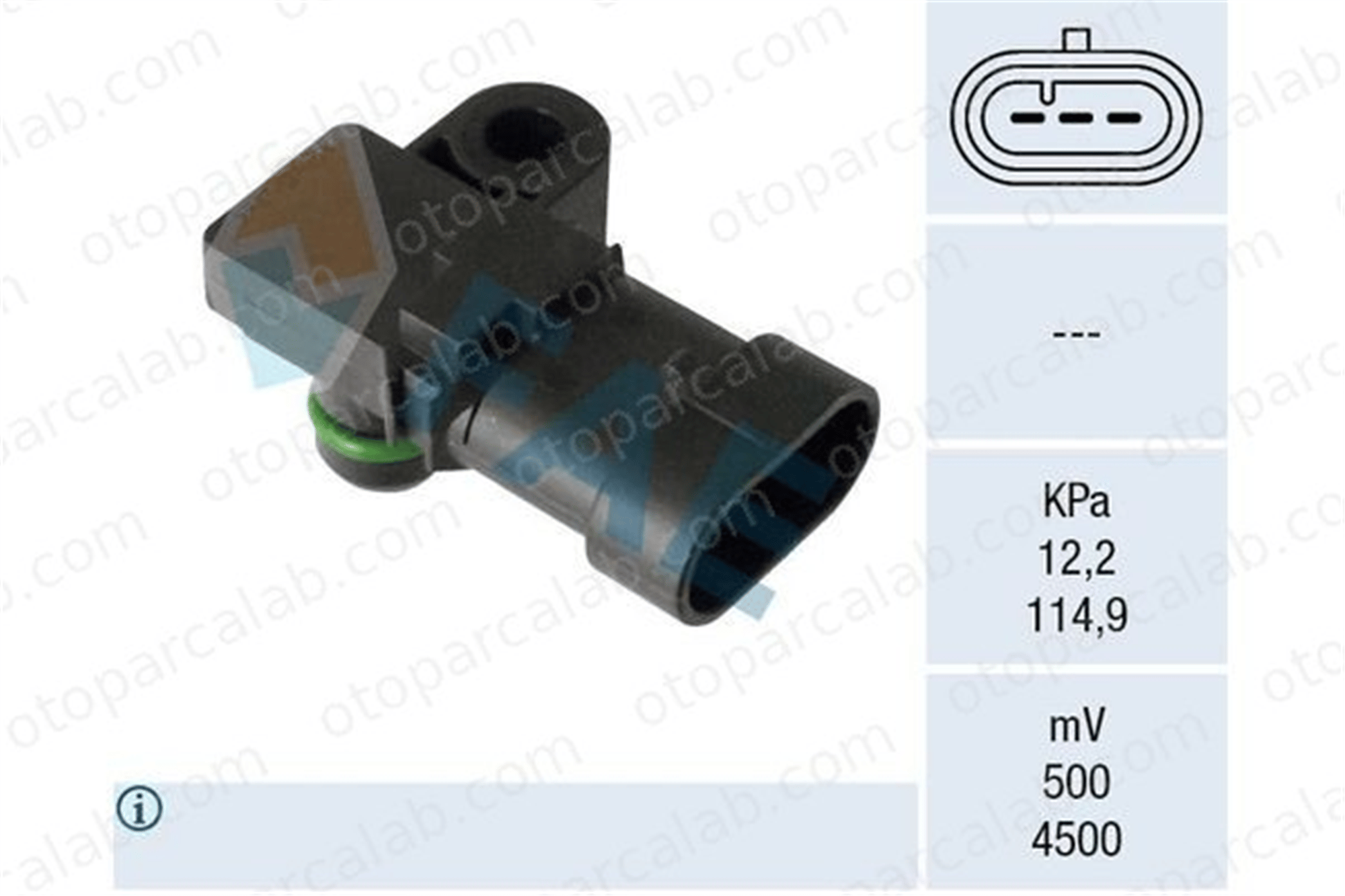 BREMI 35116 MAP Sensörü OPEL ASTRA H Station wagon CHEVROLET CRUZE 55563375 1238394