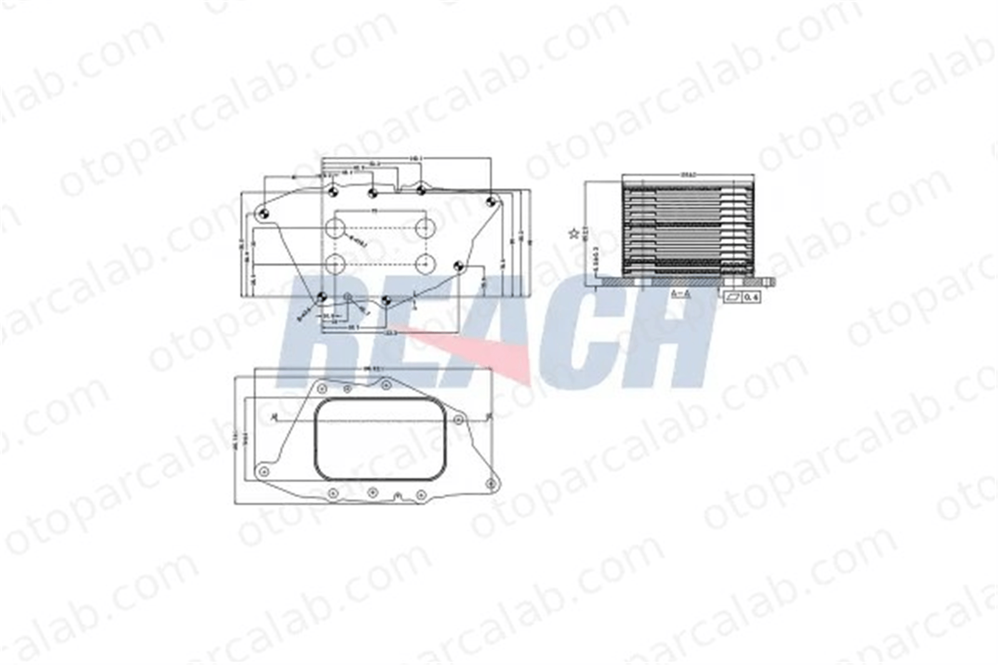 BROM BM5095 Motor Yağ Soğutucu BMW X1 X2 11428585238 11428574004