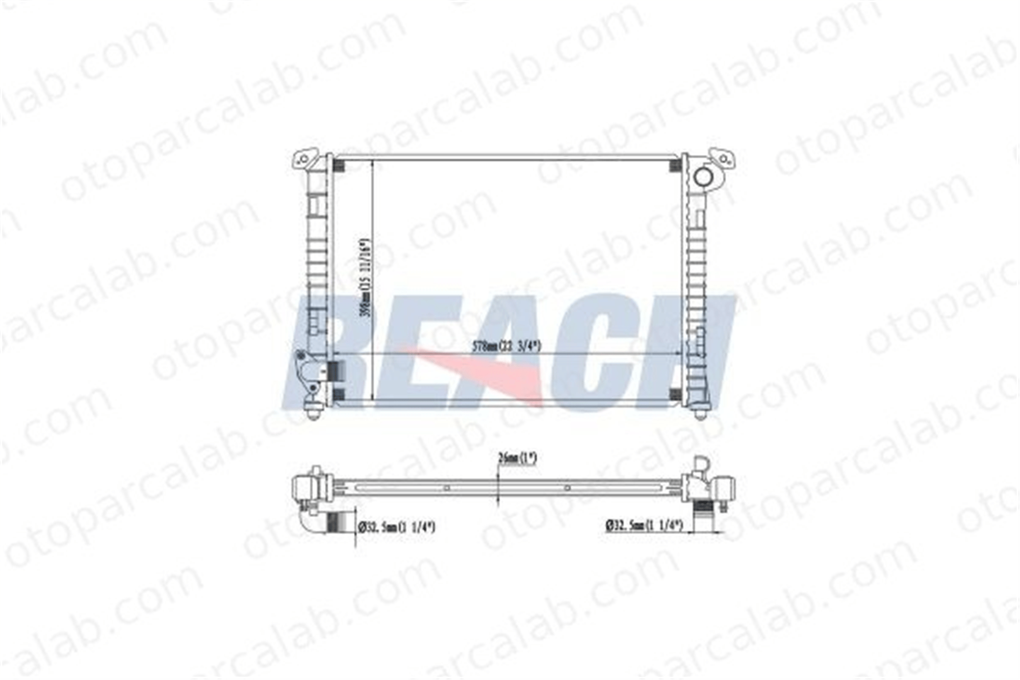 BSG 15-520-025 Su Radyatörü MINI MINI MINI Cabrio 8V518005FD1775583 17101475550