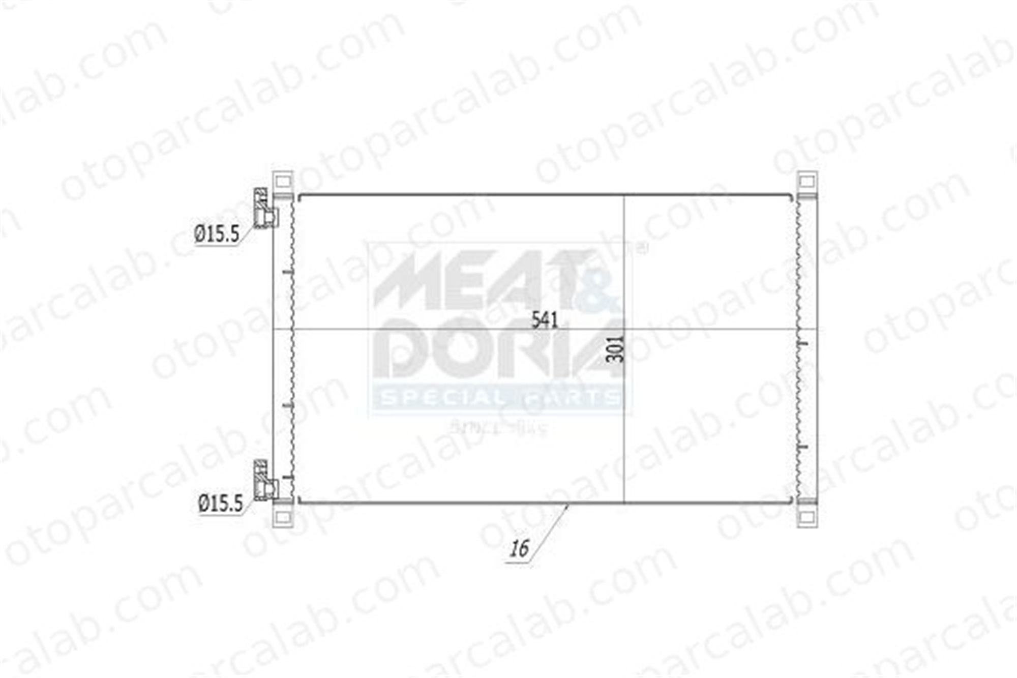 BSG 25-520-054 Klima Radyatörü FIAT PUNTO PUNTO Kasa/eğik arka 46524500 46788052