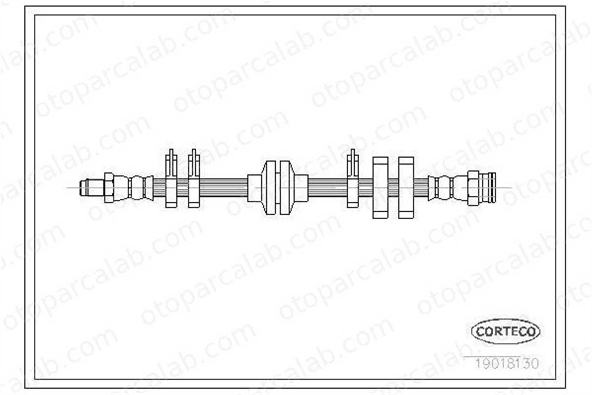 BSG 25-730-002 Fren Hortumu Ön Sol FIAT TIPO LANCIA DEDRA 7609088 7655155