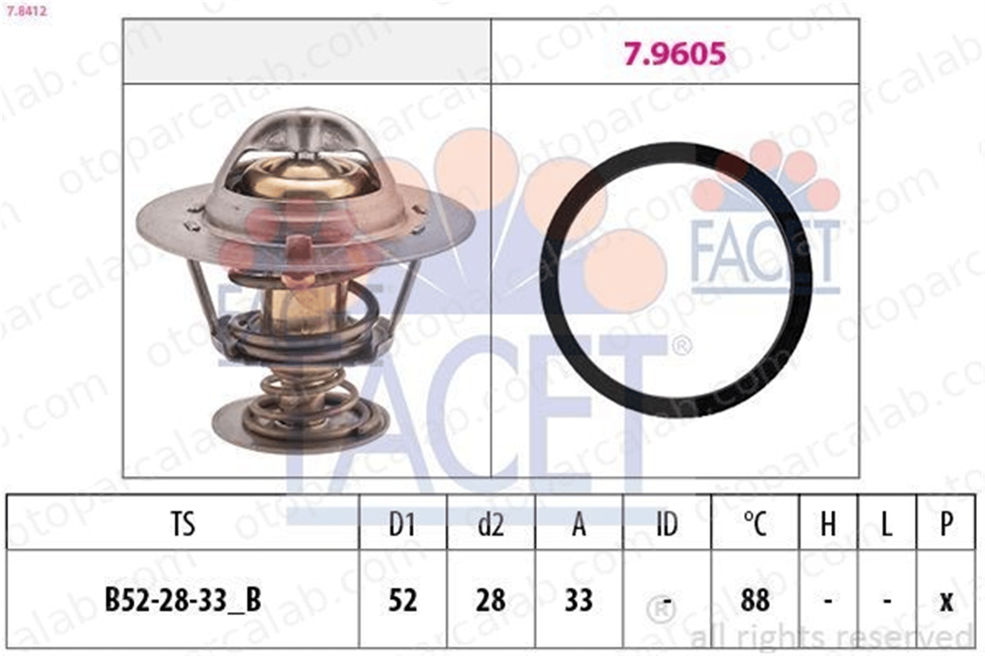 BSG 30-126-025 Termostat 88 °C FORD TRANSIT Panelvan/Van TRANSIT Platform şasi XS7Q8575AA 1096283