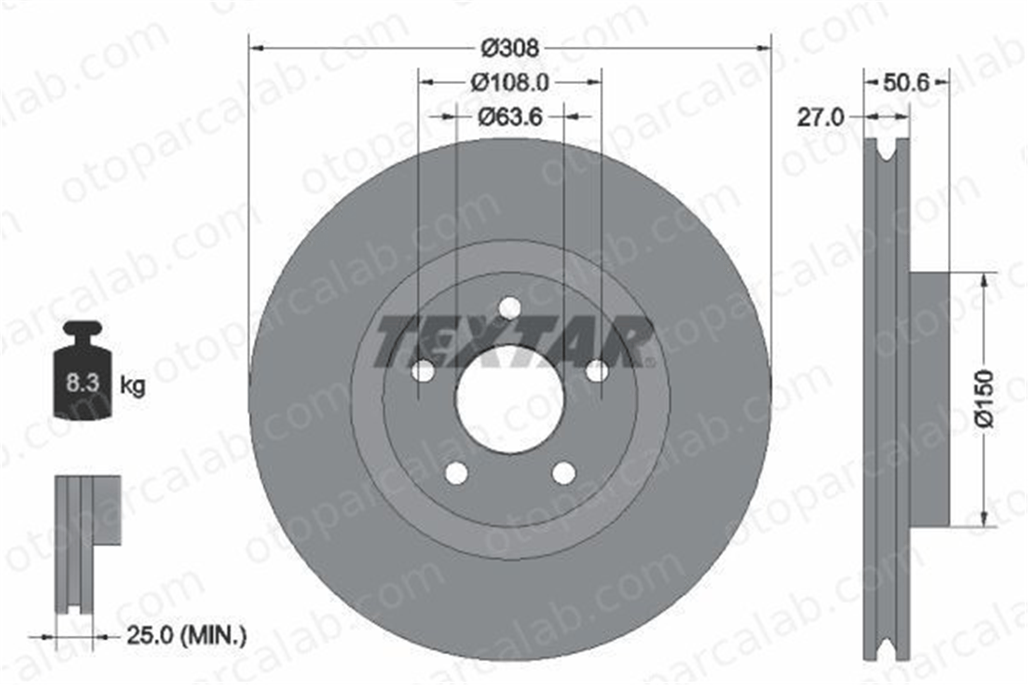 BSG 30-210-053 Fren Disk Ayna Ön Sağ ve Sol FORD FOCUS IV FOCUS IV Turnier JX611125BEB 2305506